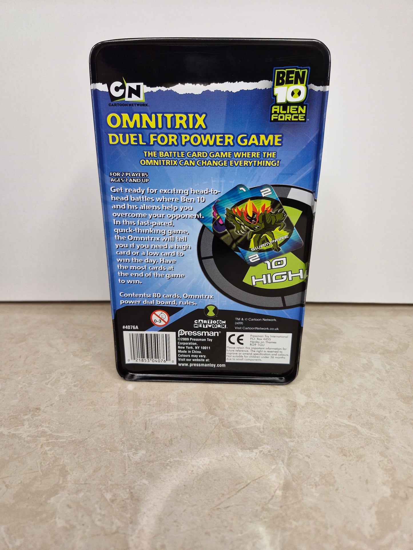 Ben 10 Alien Force – Omnitrix Duel for Power Card Game (Pressman, 2009, Complete in Tin)