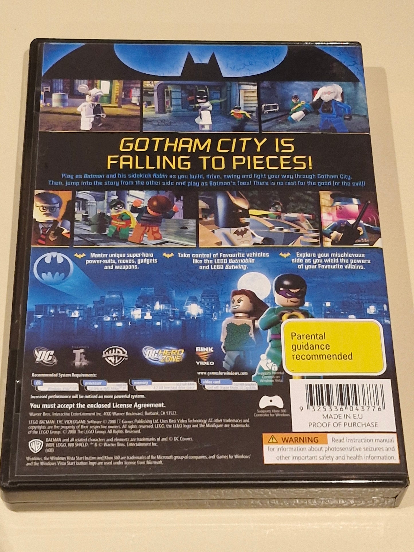 LEGO Batman: The Videogame (PC DVD, 2008) | Games for Windows | Complete with Manual