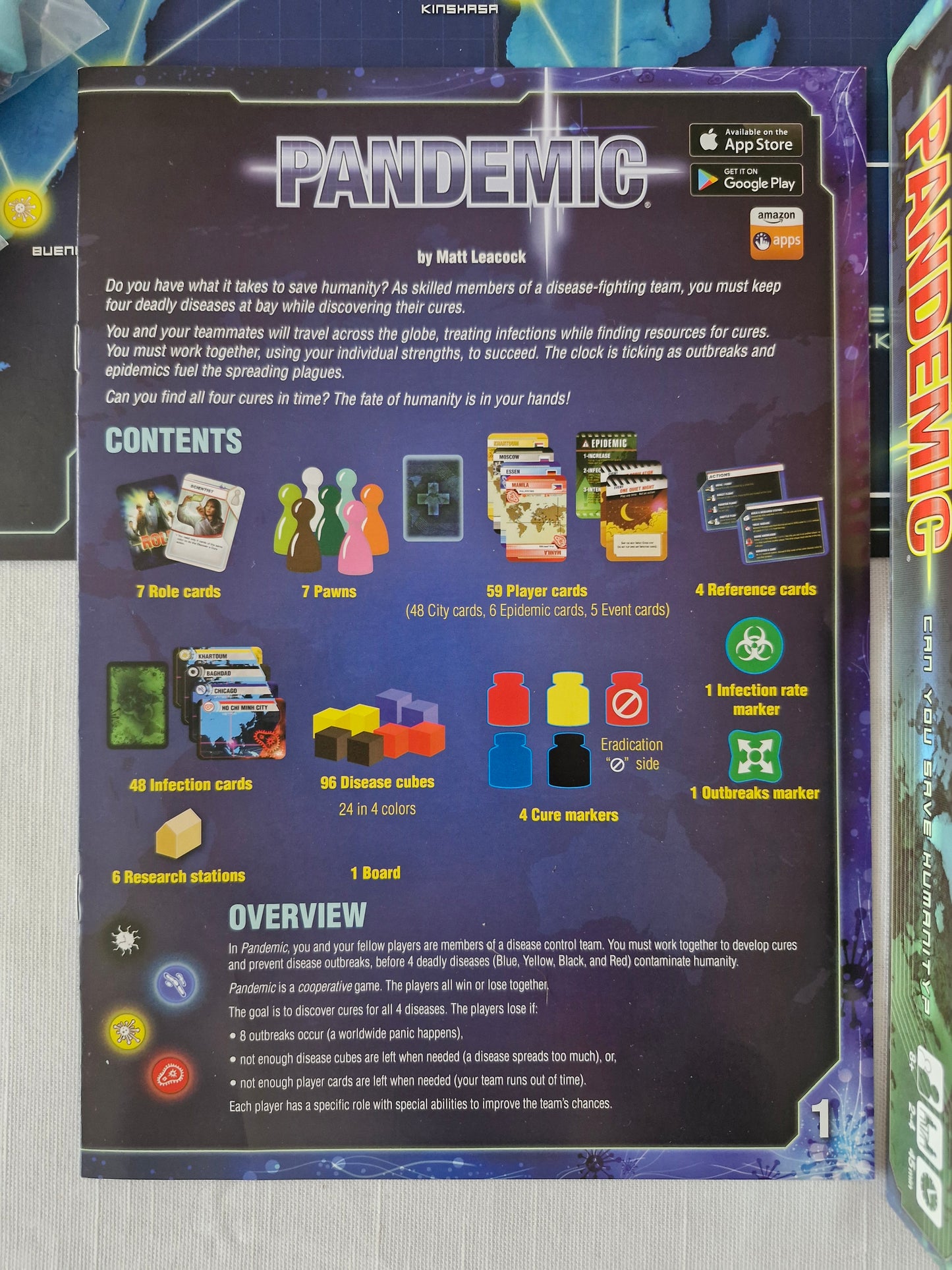 Z-Man Games – Pandemic Board Game | Cooperative Strategy Classic | Complete Set | Matt Leacock Design