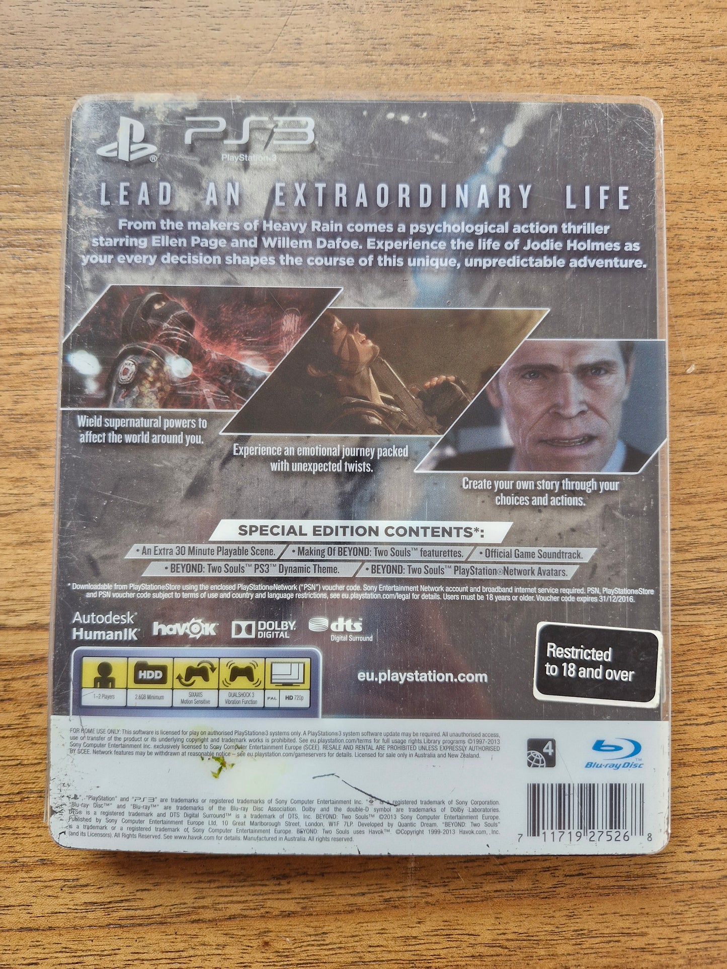 Beyond: Two Souls (Special Edition – PlayStation 3, PAL) by Quantic Dream/Sony – Psychological Action Adventure