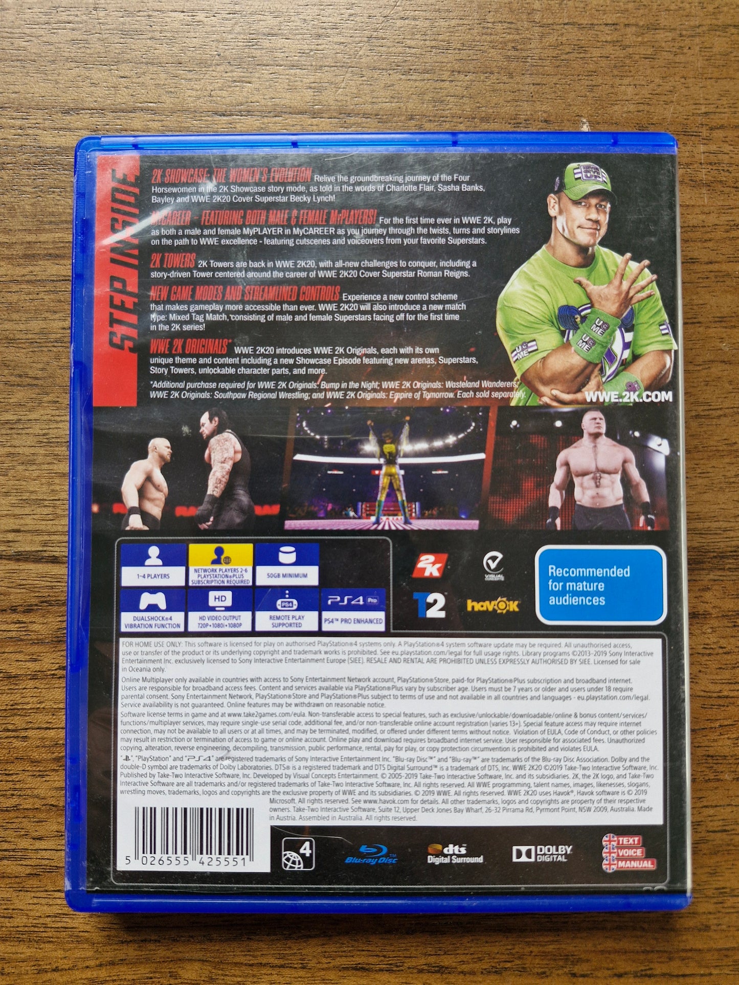 WWE 2K20 (PlayStation 4, PAL) by 2K Games – Wrestling / Fighting