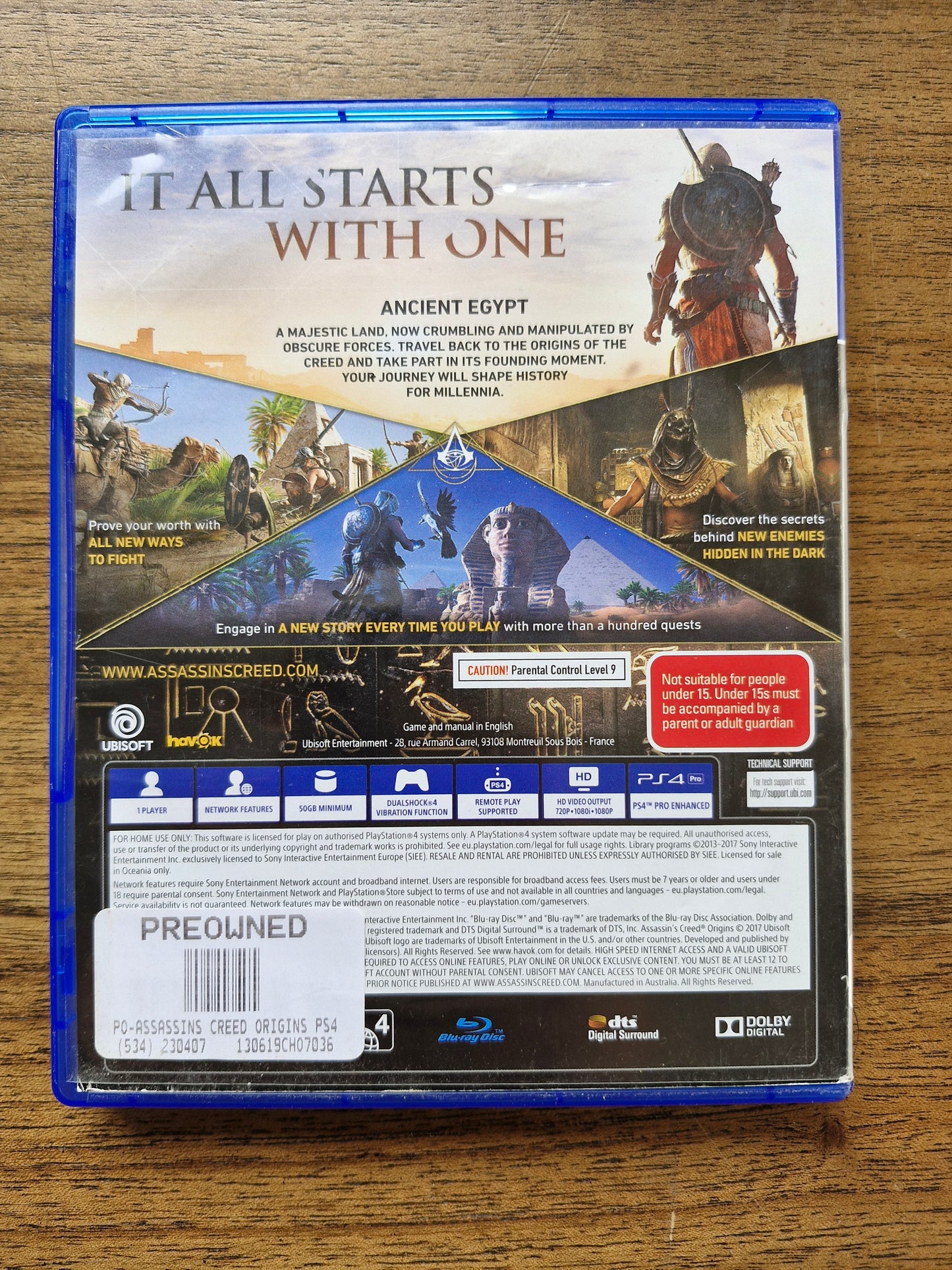 Assassin’s Creed Origins (Standard Edition – PlayStation 4, PAL) by Ubisoft – Open World Action RPG