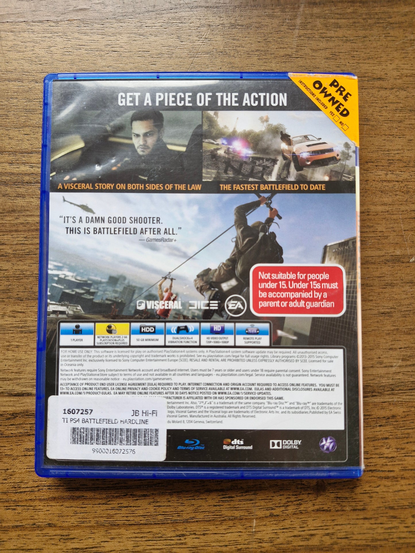Battlefield Hardline (Standard Edition – PlayStation 4, PAL) by Visceral / EA – First-Person Shooter