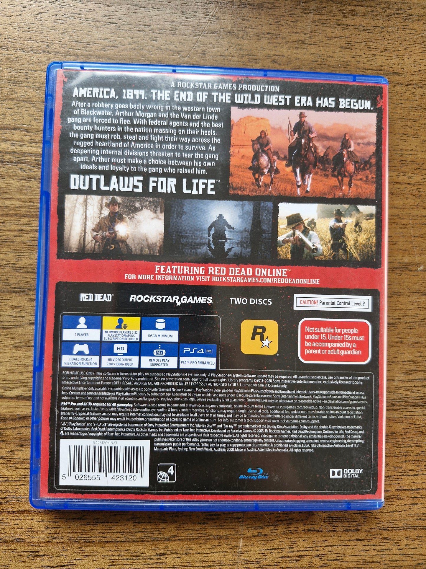 Red Dead Redemption II (Standard Two Disc Edition – PlayStation 4, PAL) by Rockstar Games – Open World Western