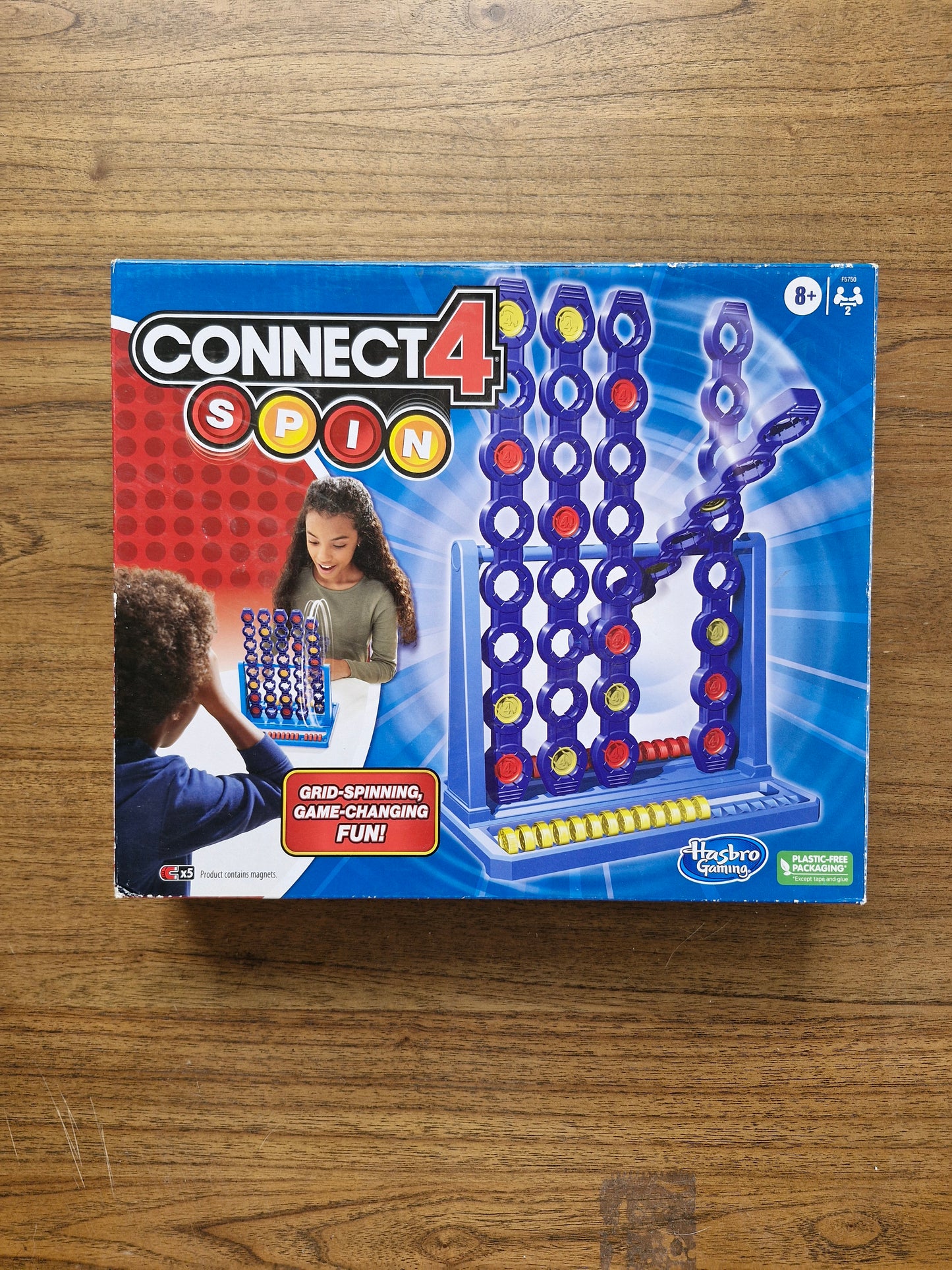 Hasbro Gaming – Connect 4 Spin – Grid-Spinning Strategy Game (2020s Edition, Ages 8+)