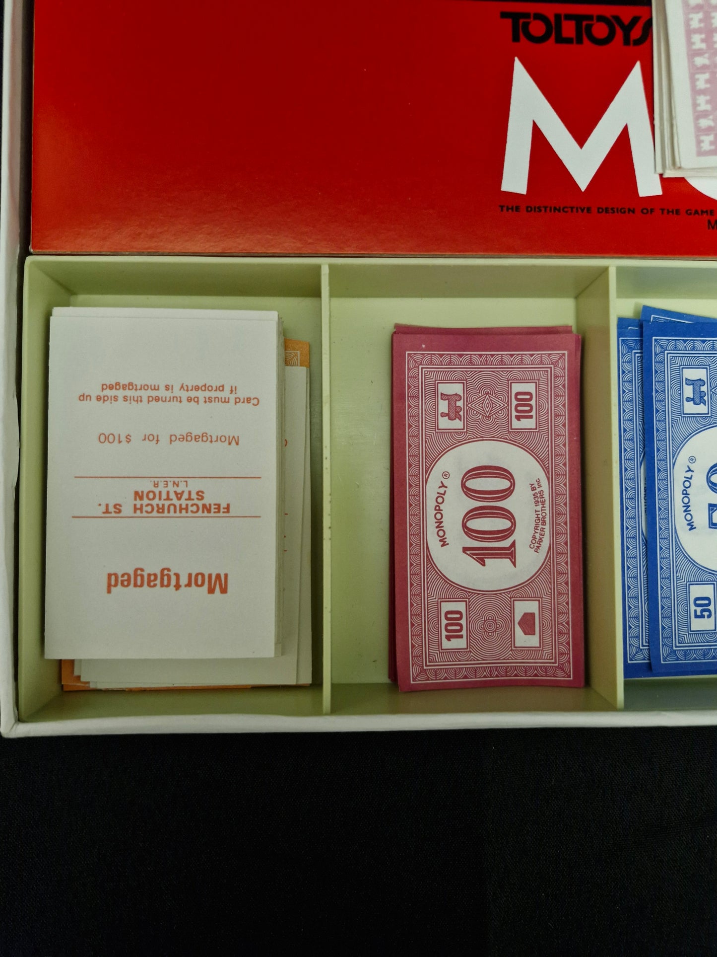 Vintage Toltoys Monopoly Board Game – Parker Brothers Real Estate Trading Game (Complete)