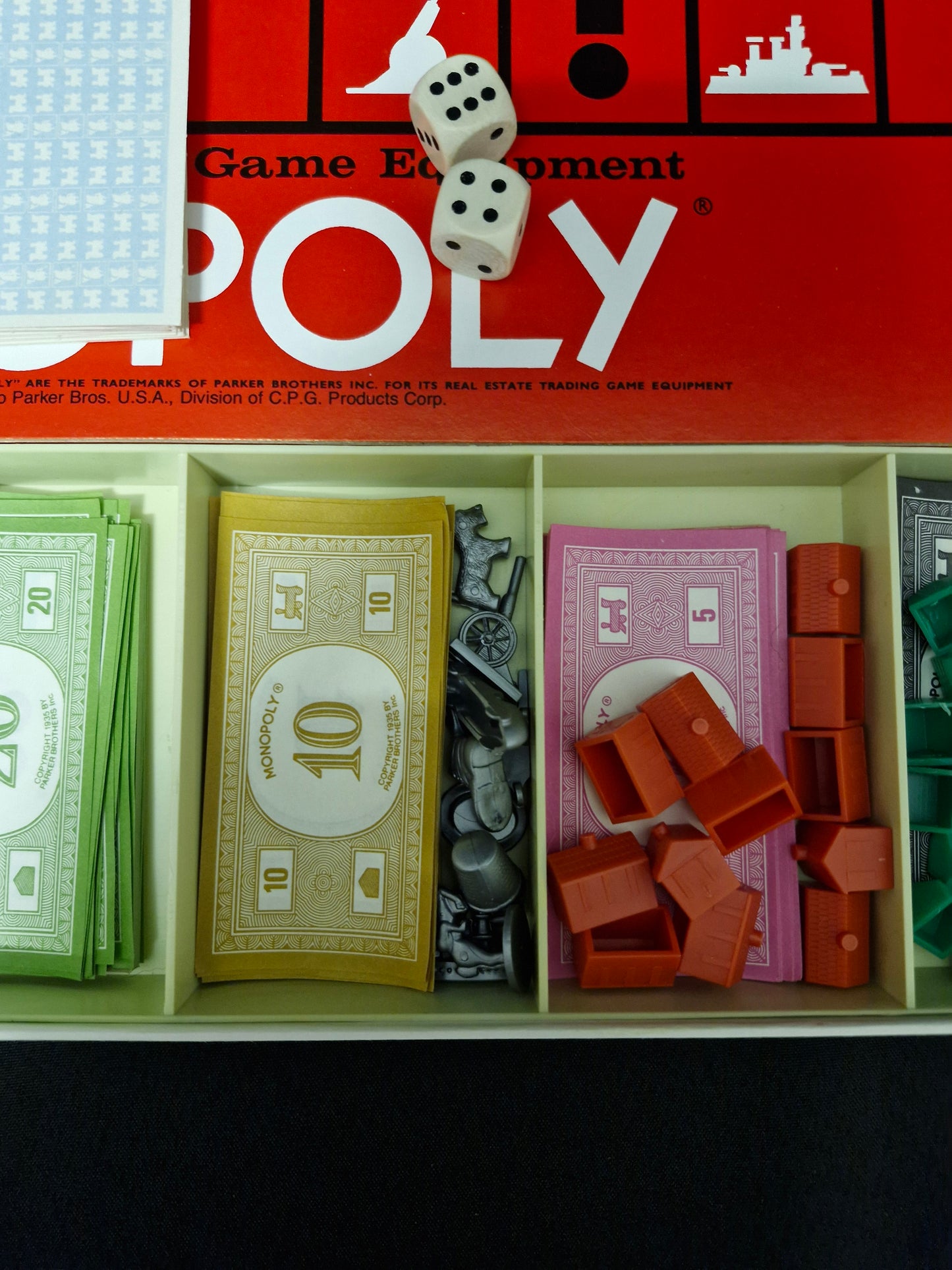Vintage Toltoys Monopoly Board Game – Parker Brothers Real Estate Trading Game (Complete)