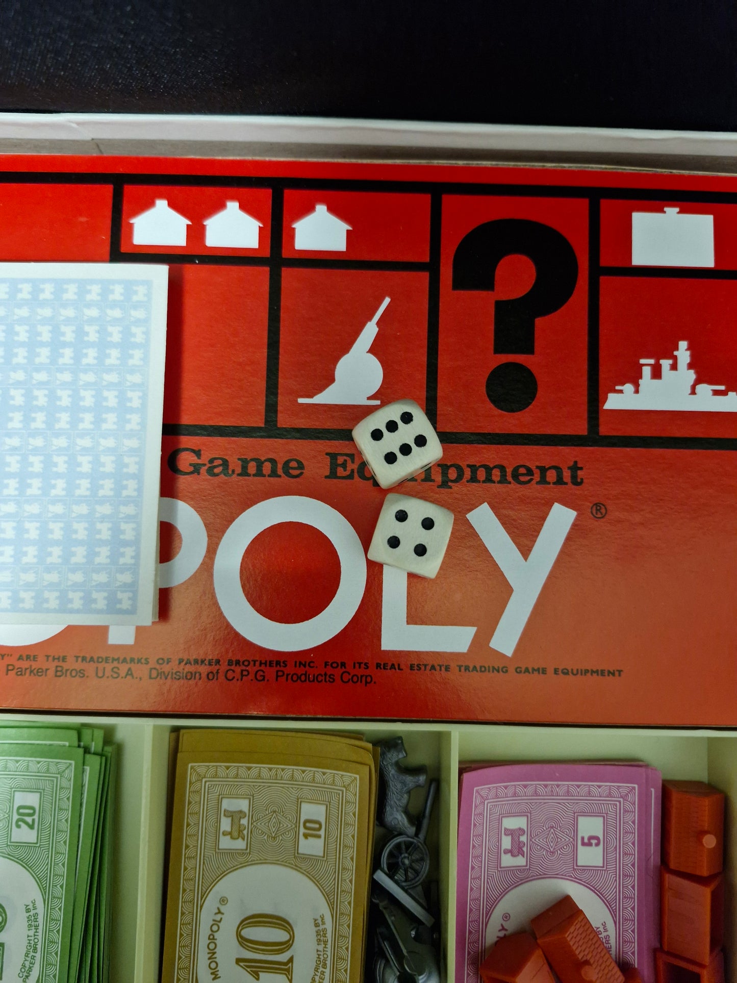 Vintage Toltoys Monopoly Board Game – Parker Brothers Real Estate Trading Game (Complete)