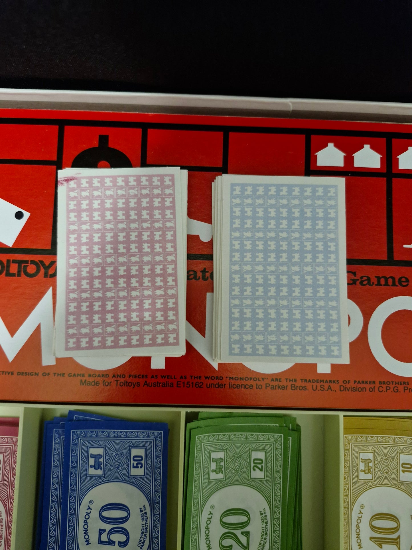 Vintage Toltoys Monopoly Board Game – Parker Brothers Real Estate Trading Game (Complete)