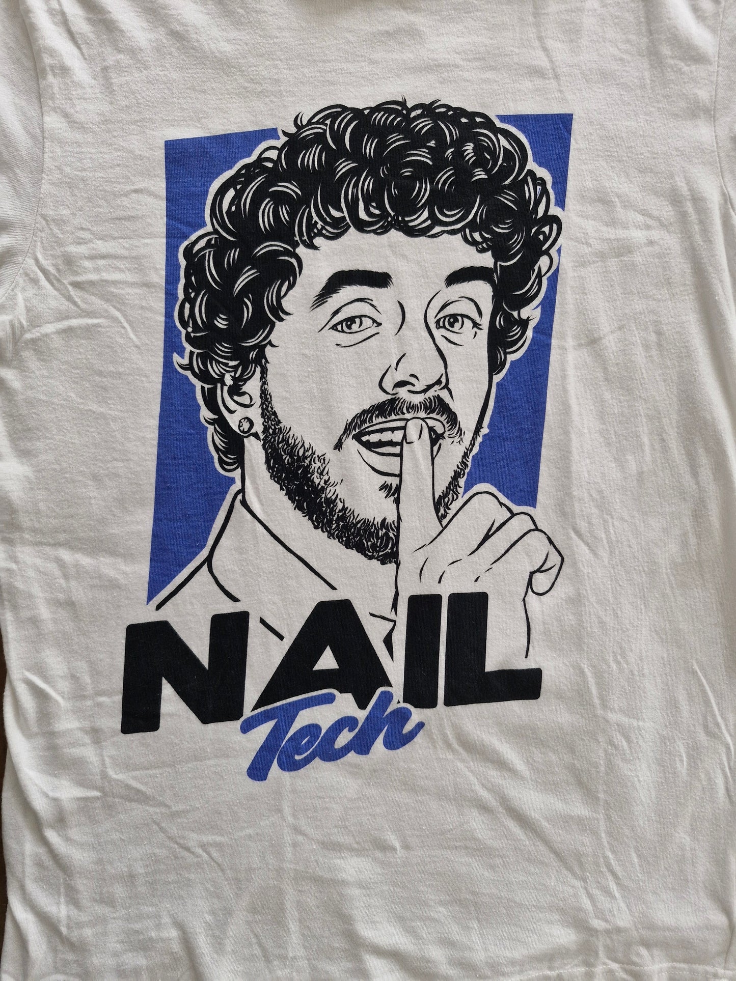 Jack Harlow “Nail Tech” Promo T-Shirt – White Graphic Tee (Size L)