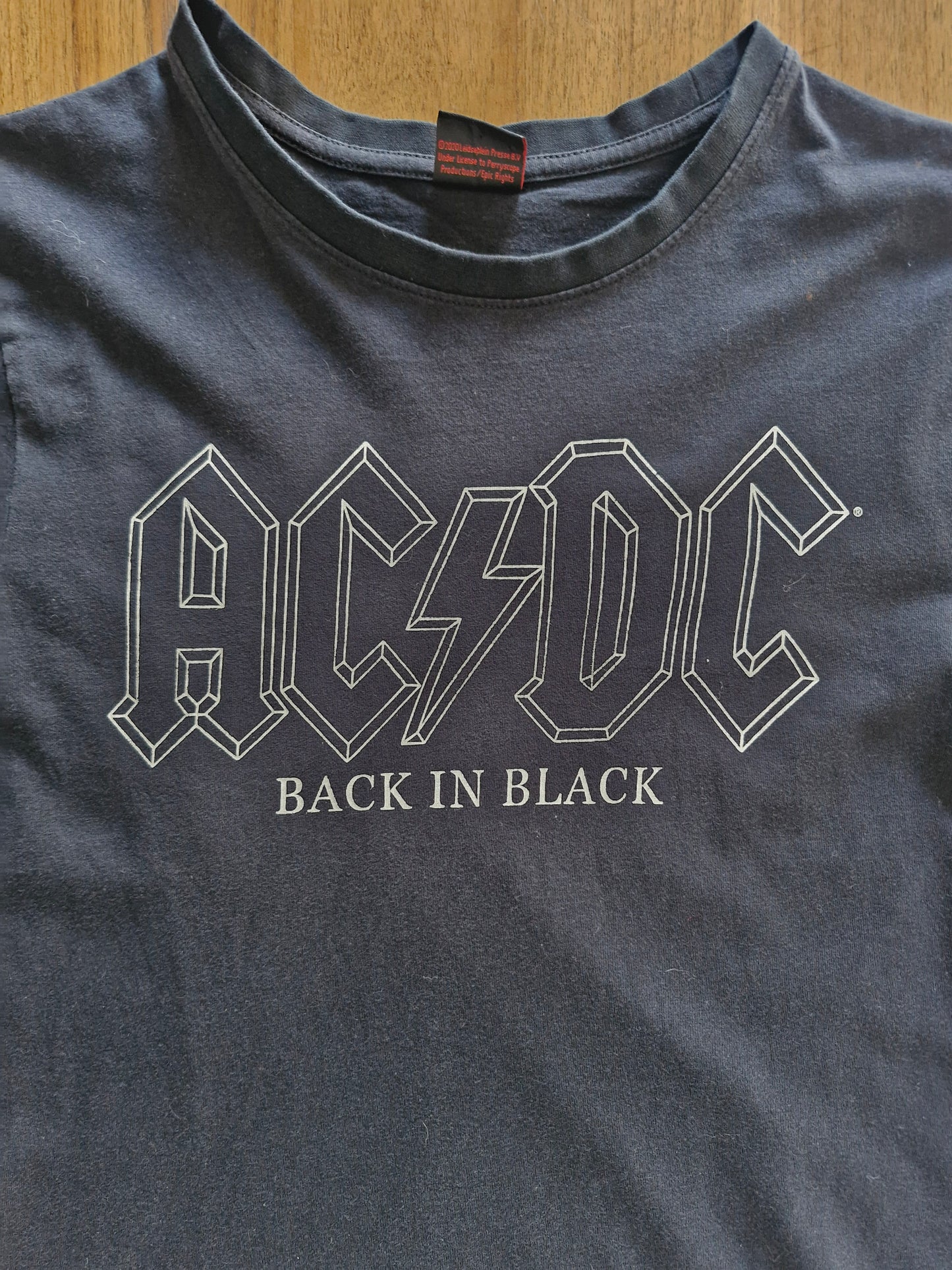 AC/DC Back in Black Band T-Shirt | Vintage Rock Tee | Size S