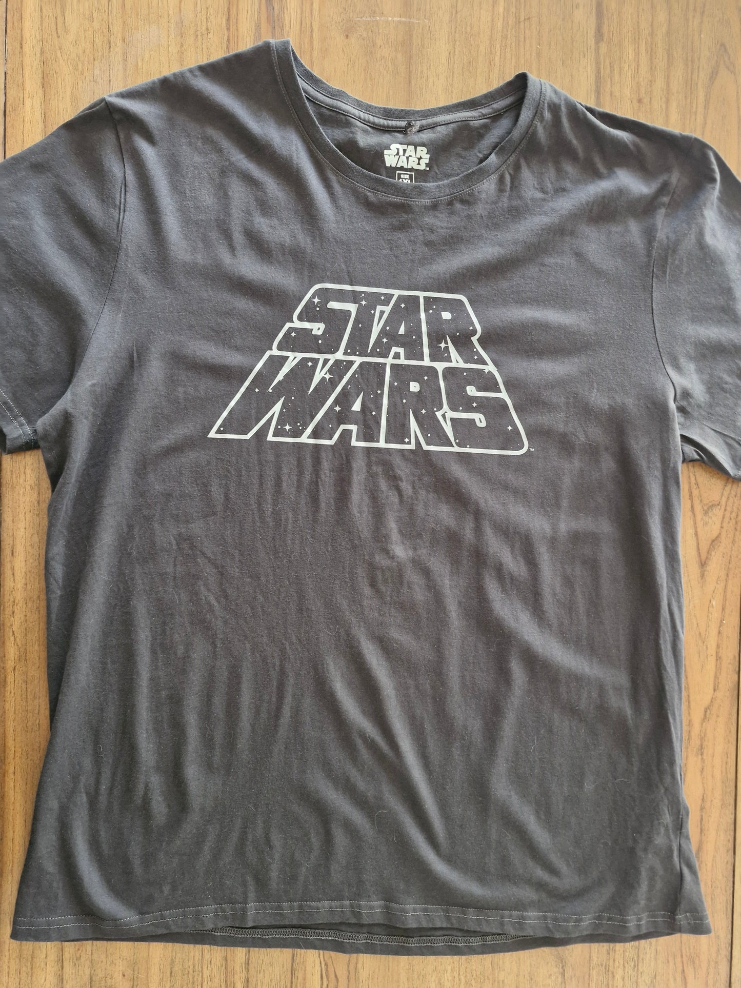 Star Wars Logo T-Shirt | Classic Black Sci-Fi Tee | Size 4XL