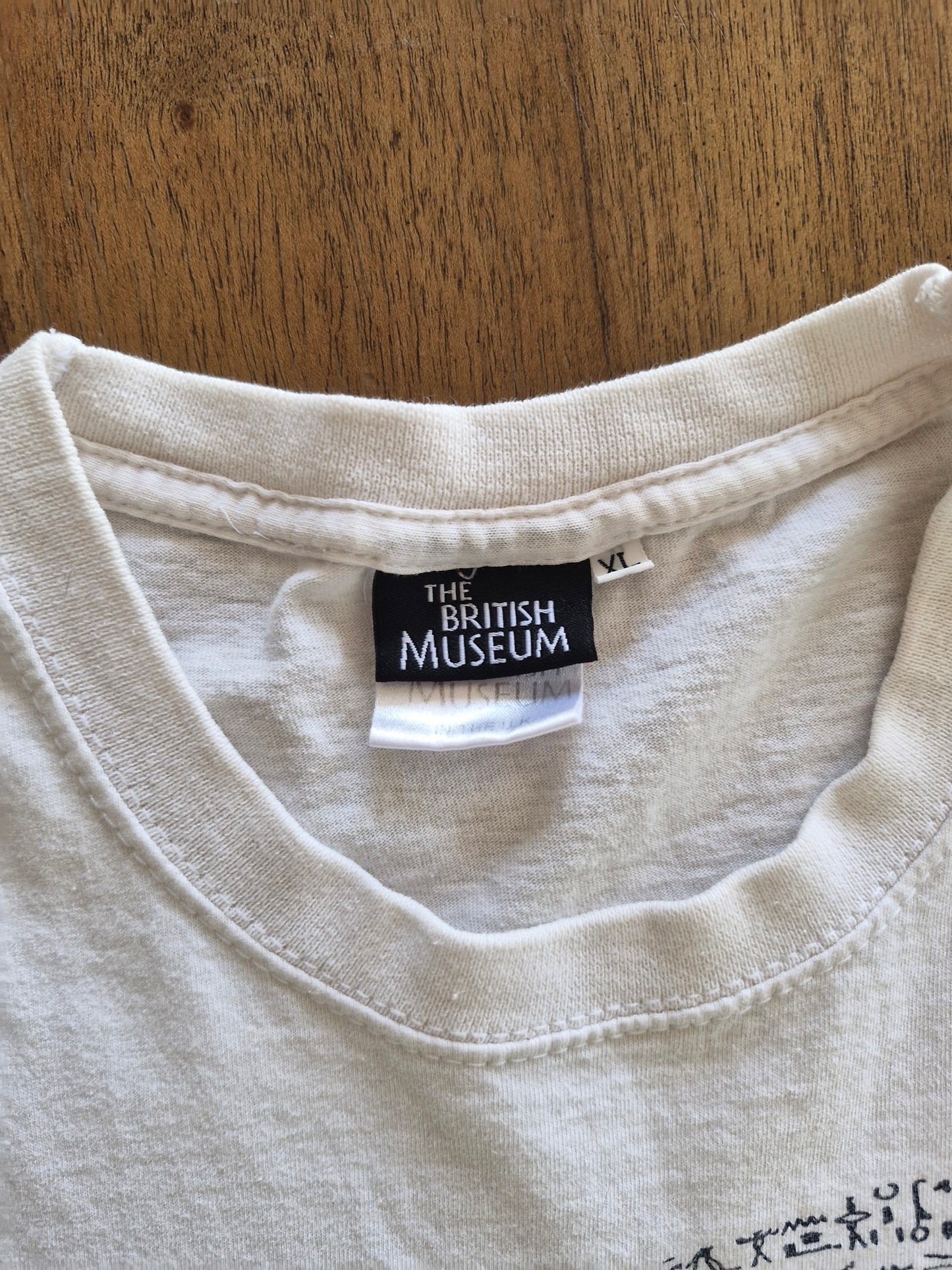 Vintage Rosetta Stone British Museum T-Shirt White XL History Graphic