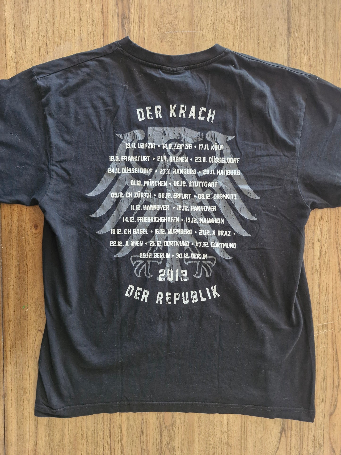 Die Toten Hosen 2012 Tour Shirt – Der Krach der Republik Band Tee (L)