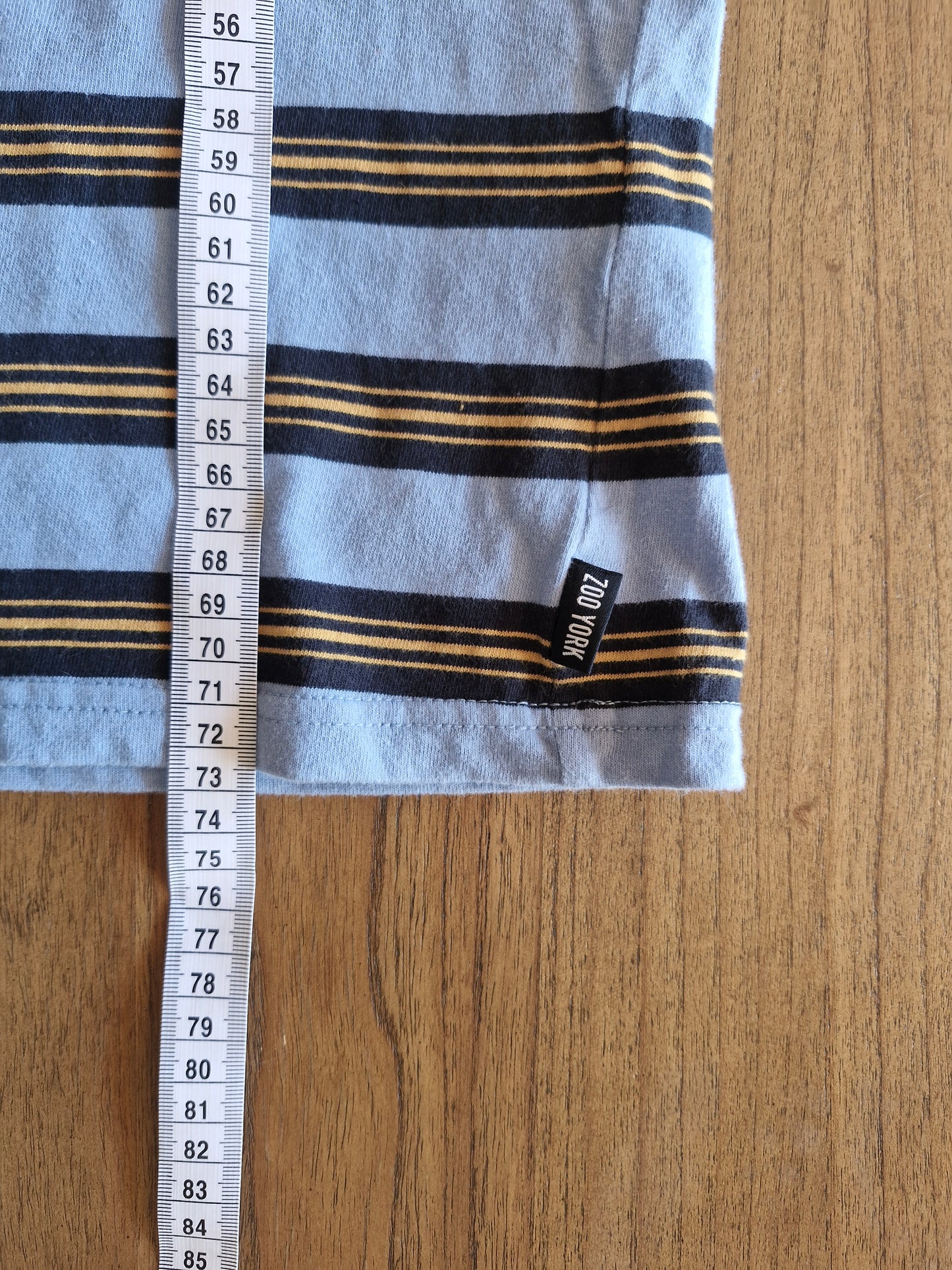 Zoo York Striped Logo T-Shirt – Y2K Skate Streetwear – Size S