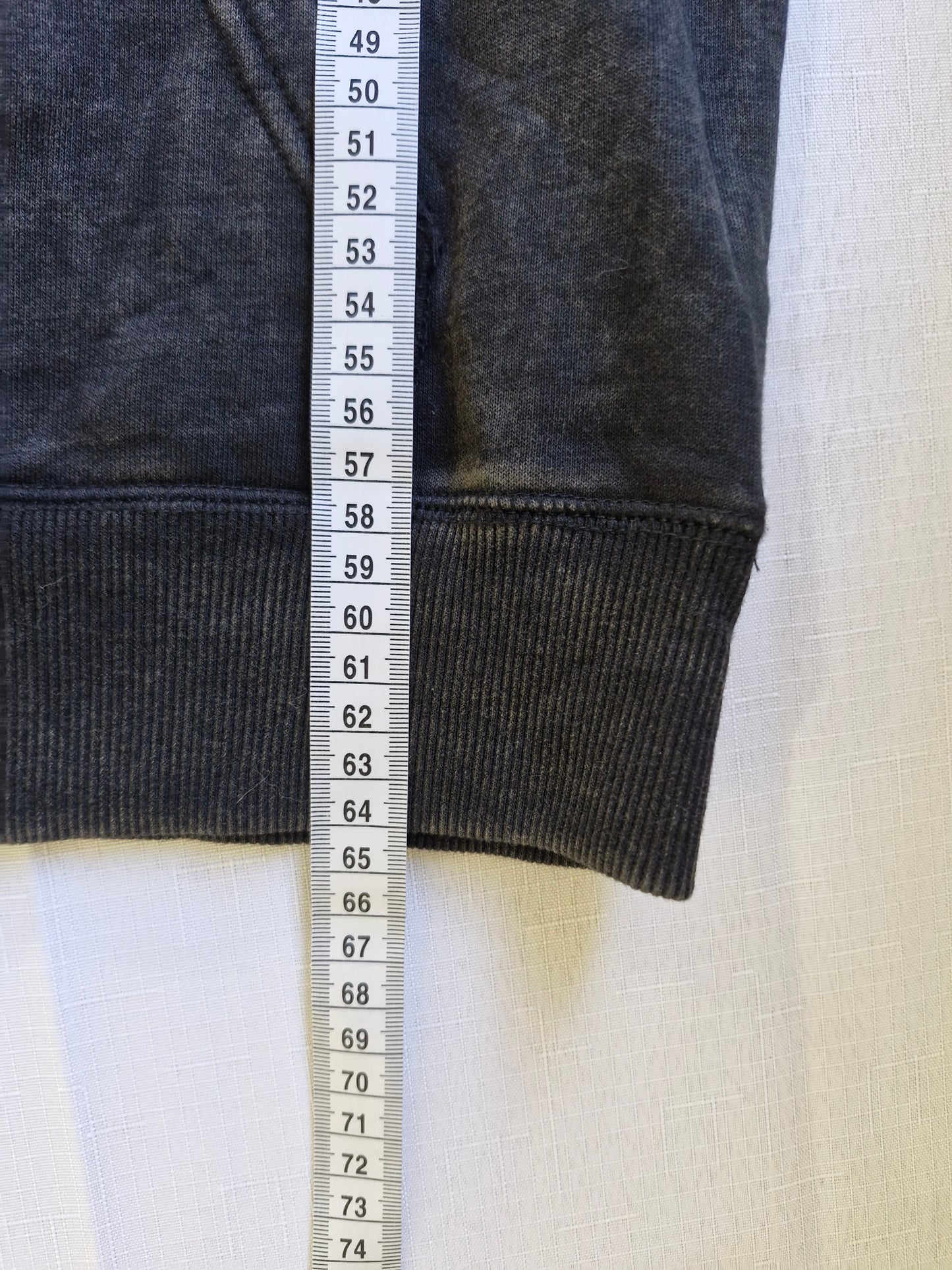 Nirvana Smiley Logo Acid Wash Hoodie - Black - Size S