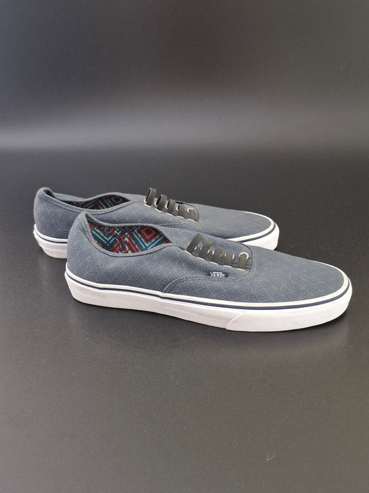 Vans Off The Wall Laceless Sneakers - Blue/White - US Men's 11