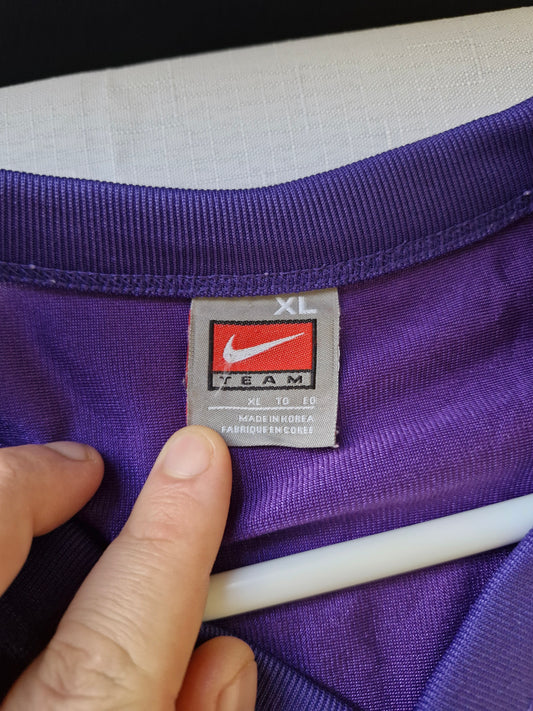 Nike Vintage Graphic T-Shirt - Purple & Gold Size - Men's Oversized XL