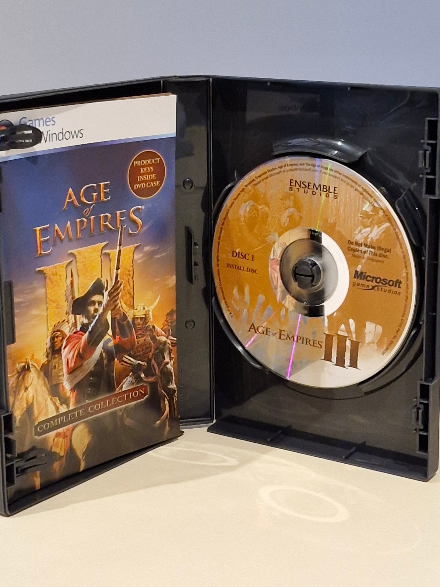 Age of Empires III: Complete Collection (PC, 2009, Microsoft Game Studios) – Includes Warchiefs & Asian Dynasties Expansions – CIB