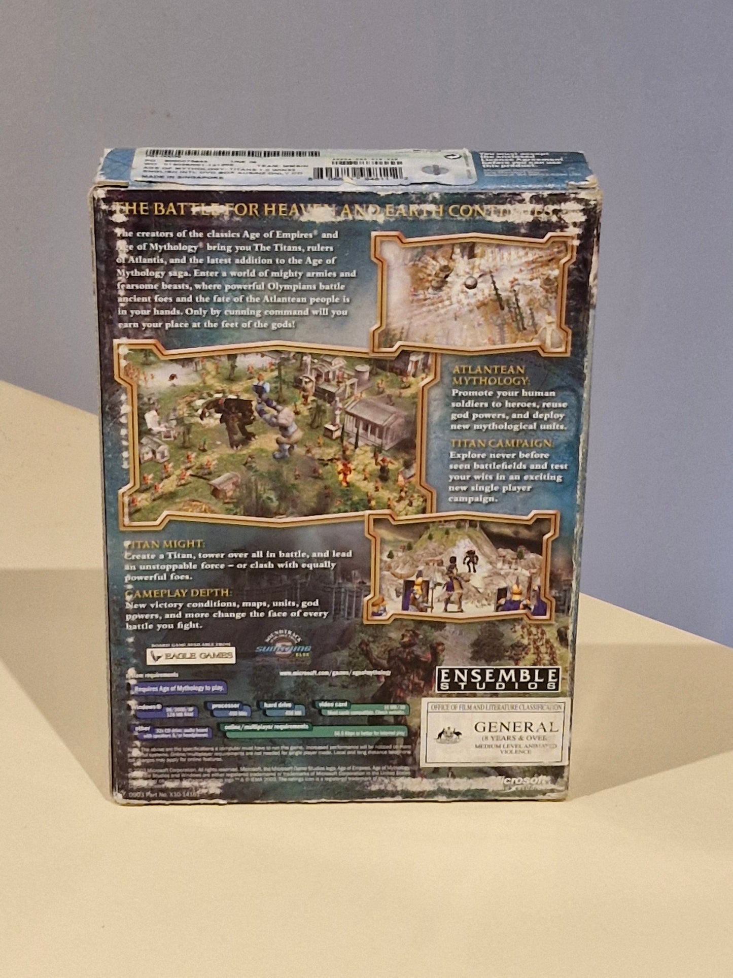 Microsoft Ensemble Studios | Age of Mythology: The Titans Expansion | PC Big Box Collector’s Edition (2003)