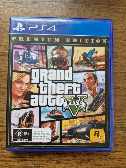 Grand Theft Auto V (Premium Edition – PlayStation 4, PAL) by Rockstar Games – Open World Action