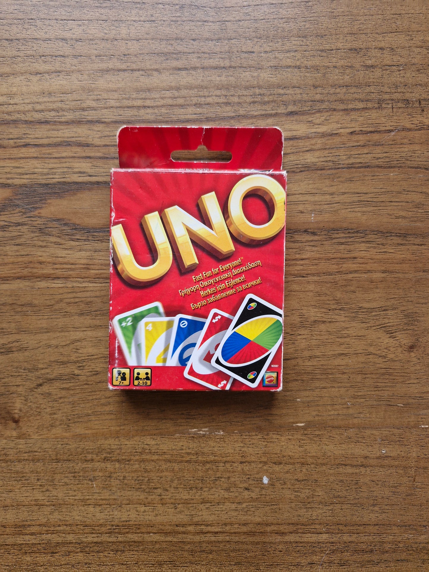 Mattel UNO Card Game – Classic Family Party Game – W2087 Edition (Complete with Box & Instructions)