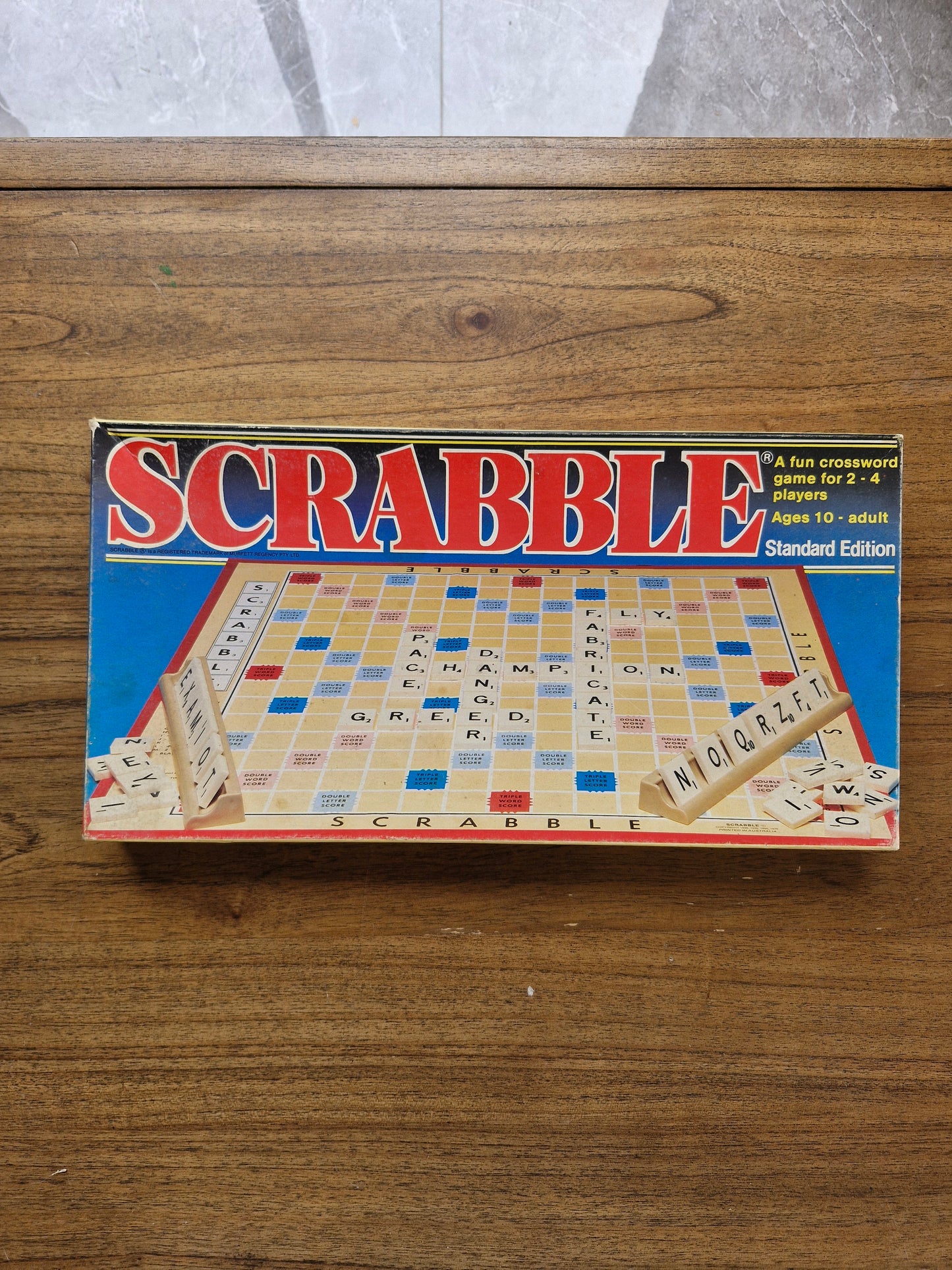Scrabble – Standard Edition Board Game – Selchow & Righter / Spears (Classic Crossword Word Game, Ages 10+)