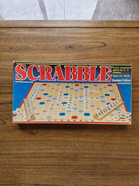 Scrabble – Standard Edition Board Game – Selchow & Righter / Spears (Classic Crossword Word Game, Ages 10+)