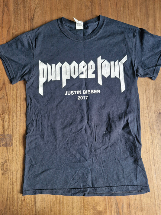 Justin Bieber Purpose Tour 2017 Concert T-Shirt – Gildan Heavy Cotton (Small)