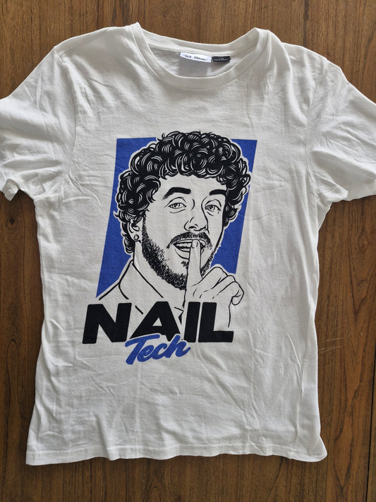 Jack Harlow “Nail Tech” Promo T-Shirt – White Graphic Tee (Size L)
