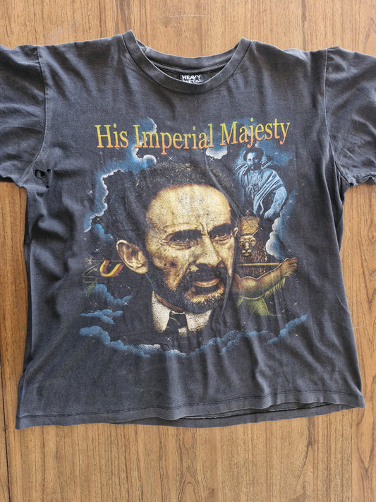 Vintage Haile Selassie "His Imperial Majesty" Tee – Heavy Metal L