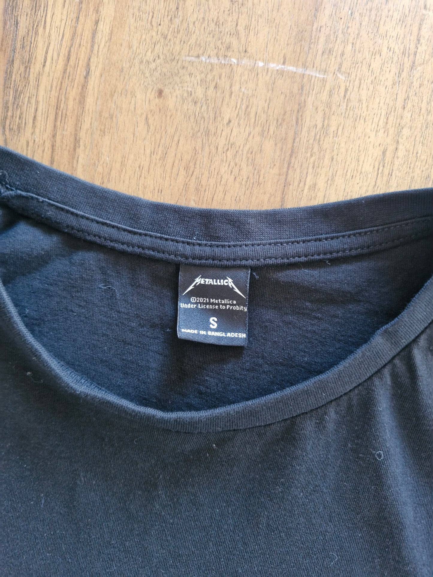 Metallica Logo T-Shirt – Black Small Band Tee (2021 Licensed)