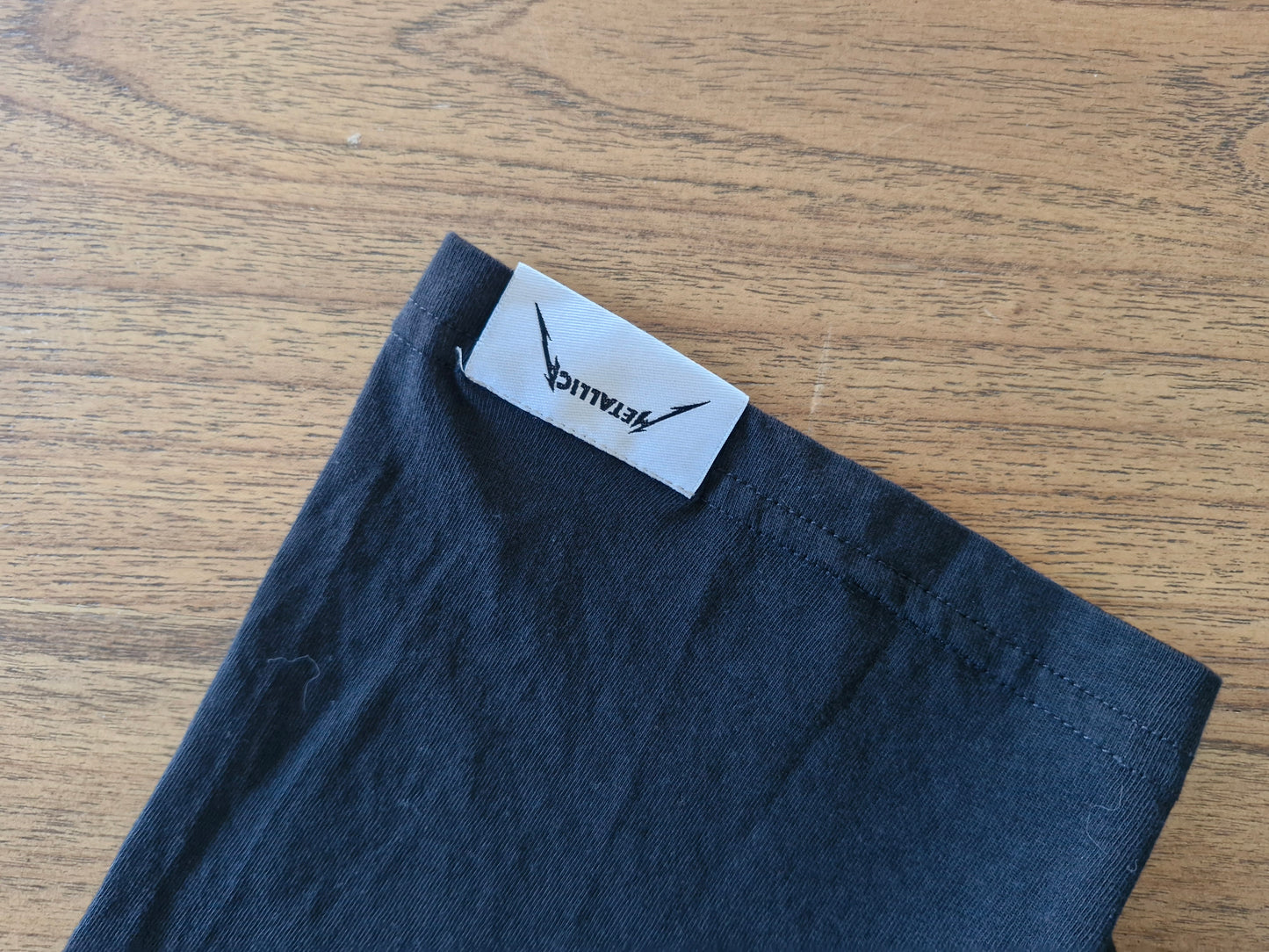 Metallica Logo T-Shirt – Black Small Band Tee (2021 Licensed)