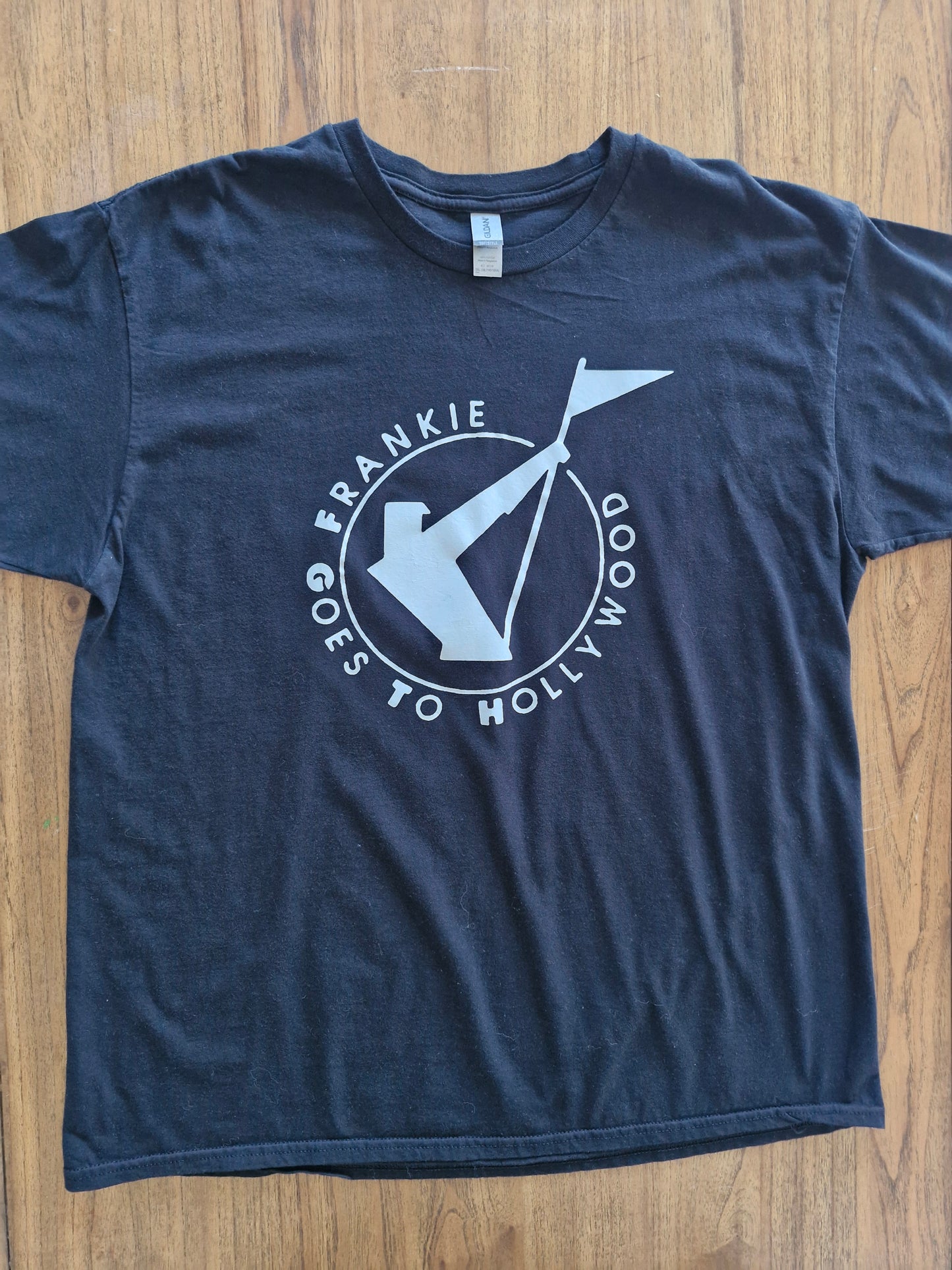 Frankie Goes to Hollywood Logo T-Shirt | Vintage Style 80s Band Tee Black 3XL