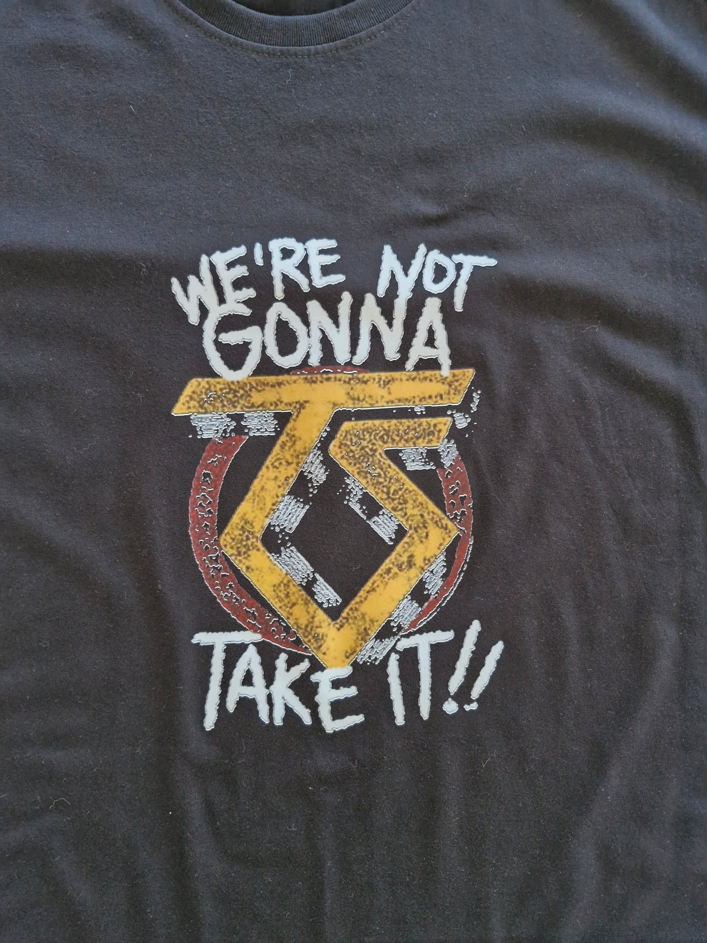 Twisted Sister “We’re Not Gonna Take It” T-Shirt – 4XL Black