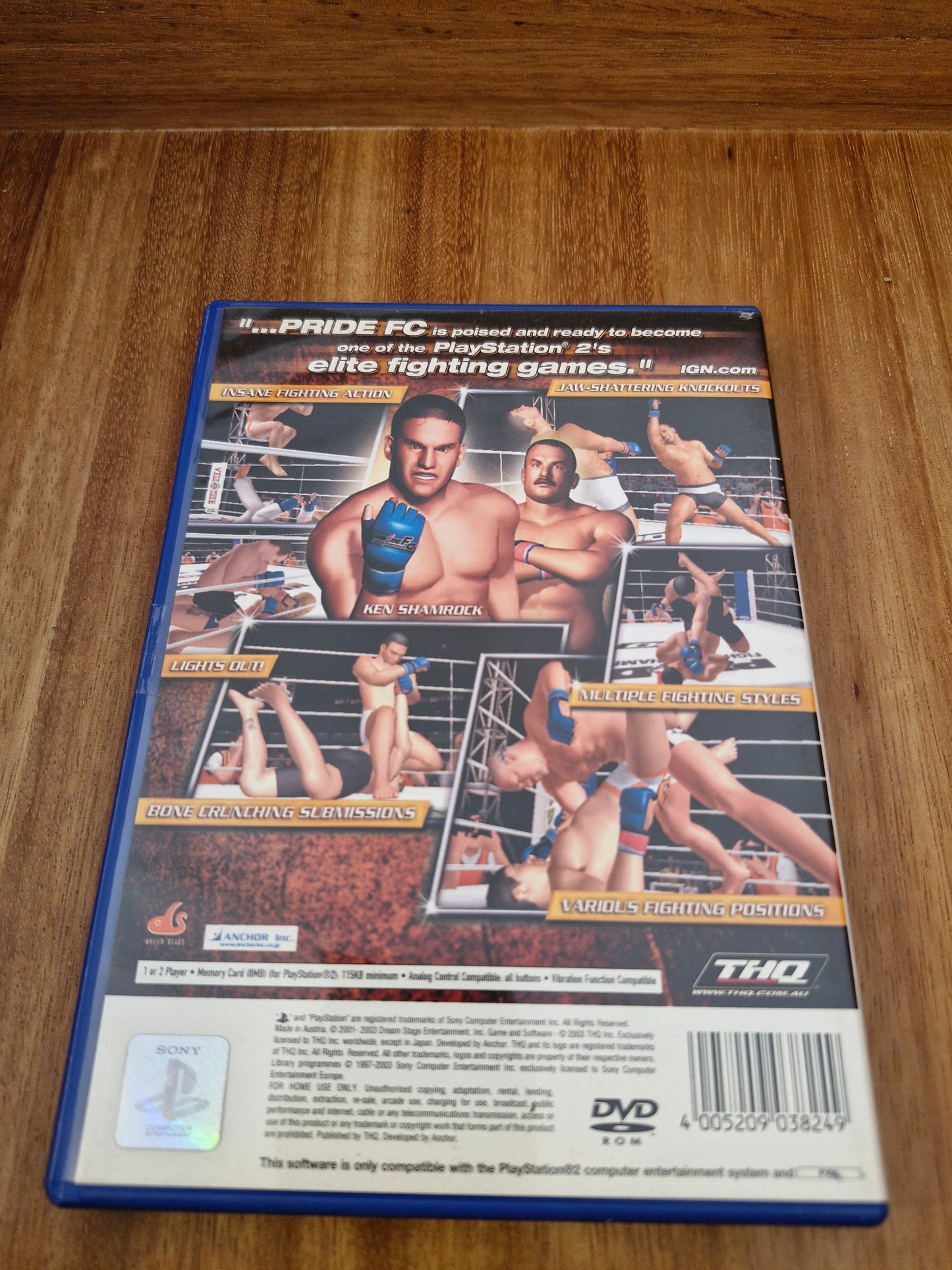 Pride FC: Fighting Championships (PS2, 2003) | Complete CIB PAL