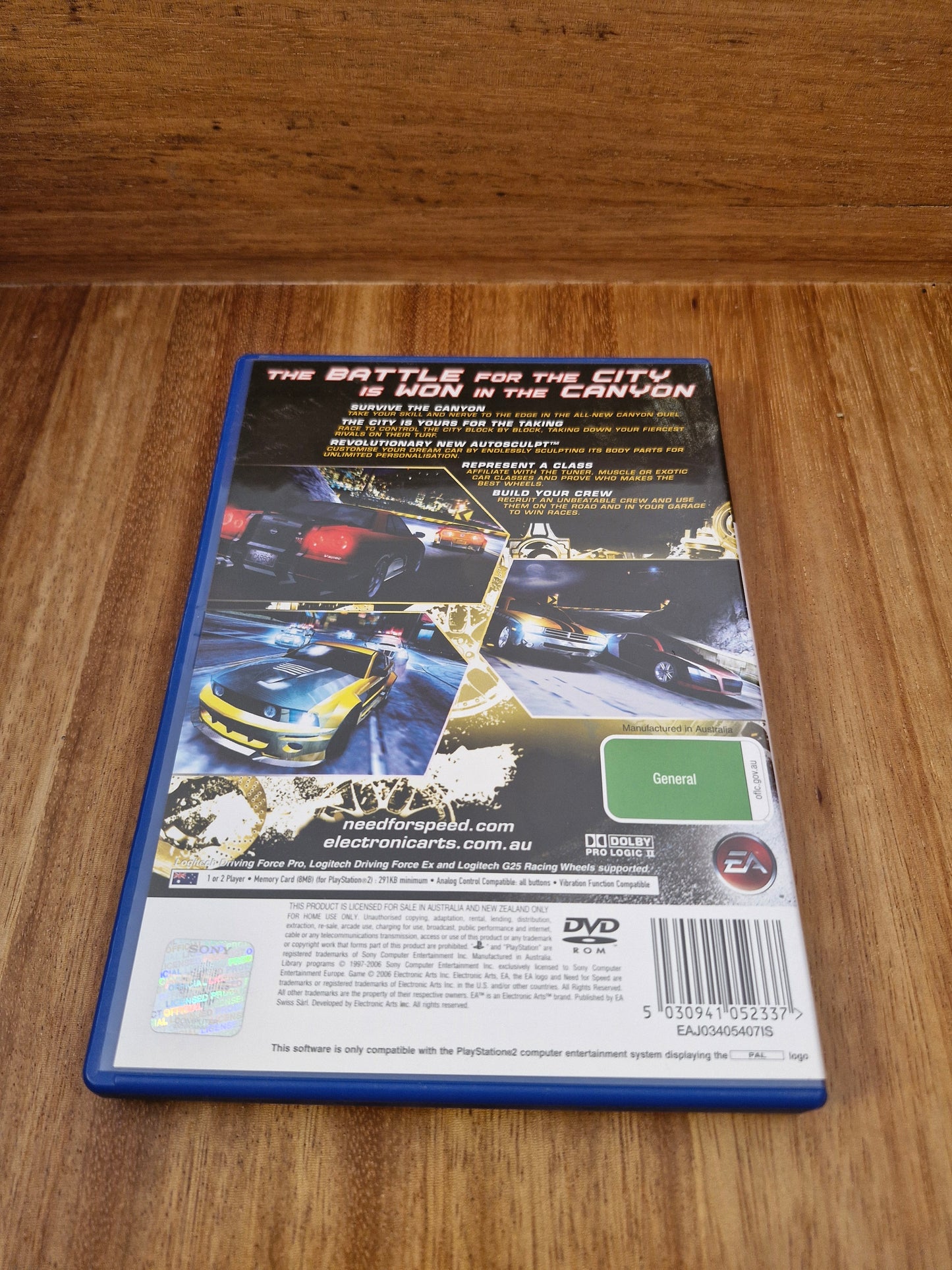 Need for Speed: Carbon (PS2, Complete in Box, PAL AUS/NZ)