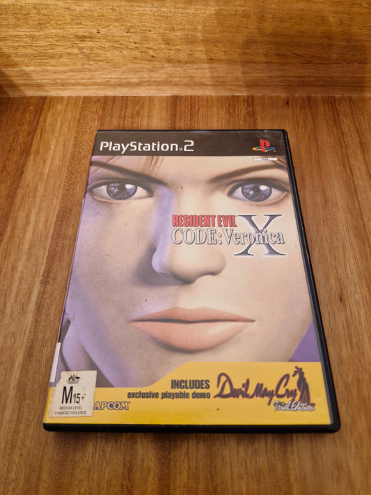 Resident Evil Code: Veronica X (PlayStation 2, PS2) – Complete in Box CIB