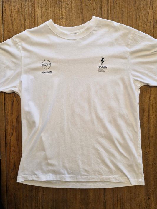 Pokémon Pikachu Graphic T-Shirt – Medium White