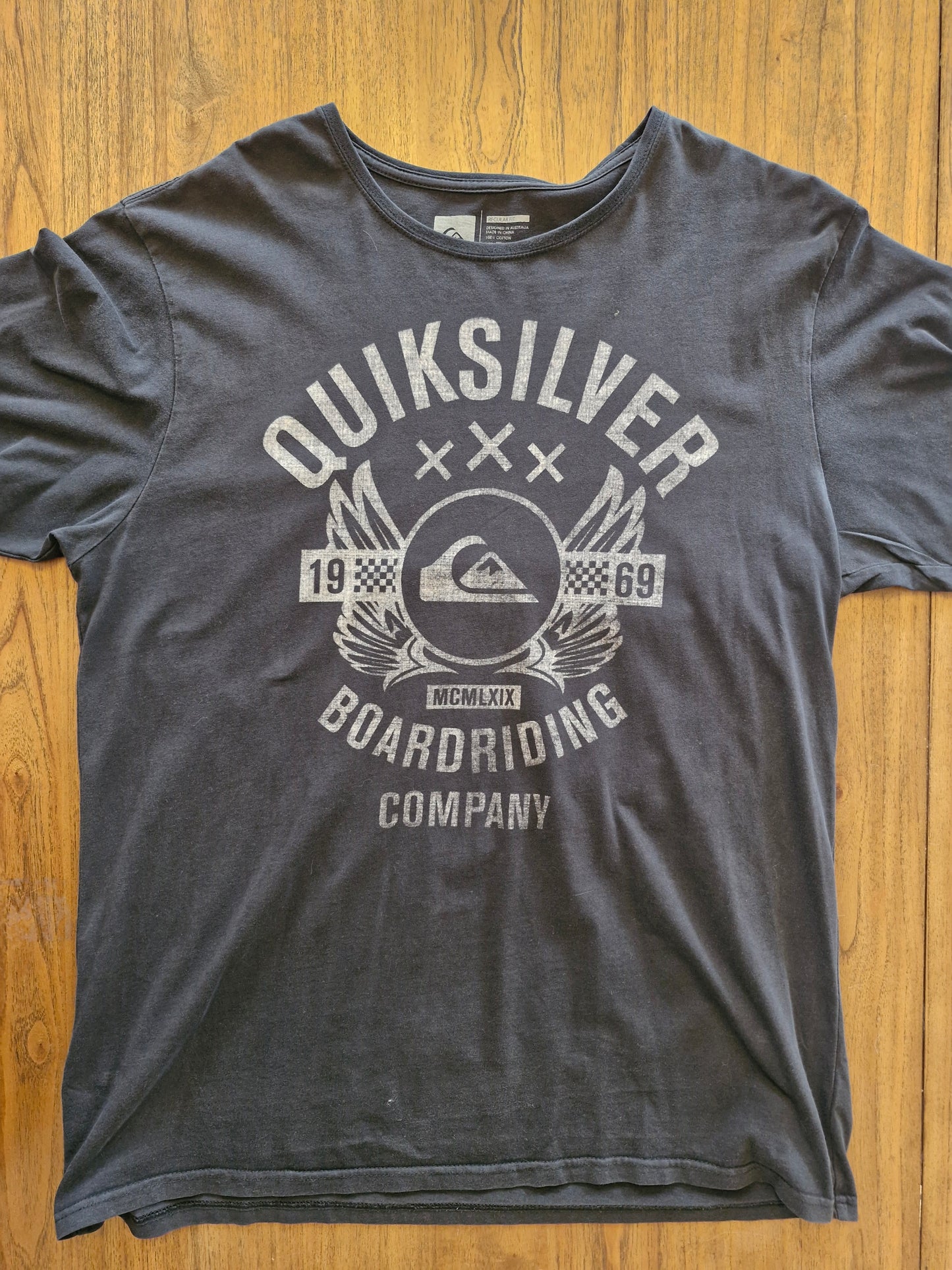Quiksilver Boardriding Company Logo T-Shirt – XL Black