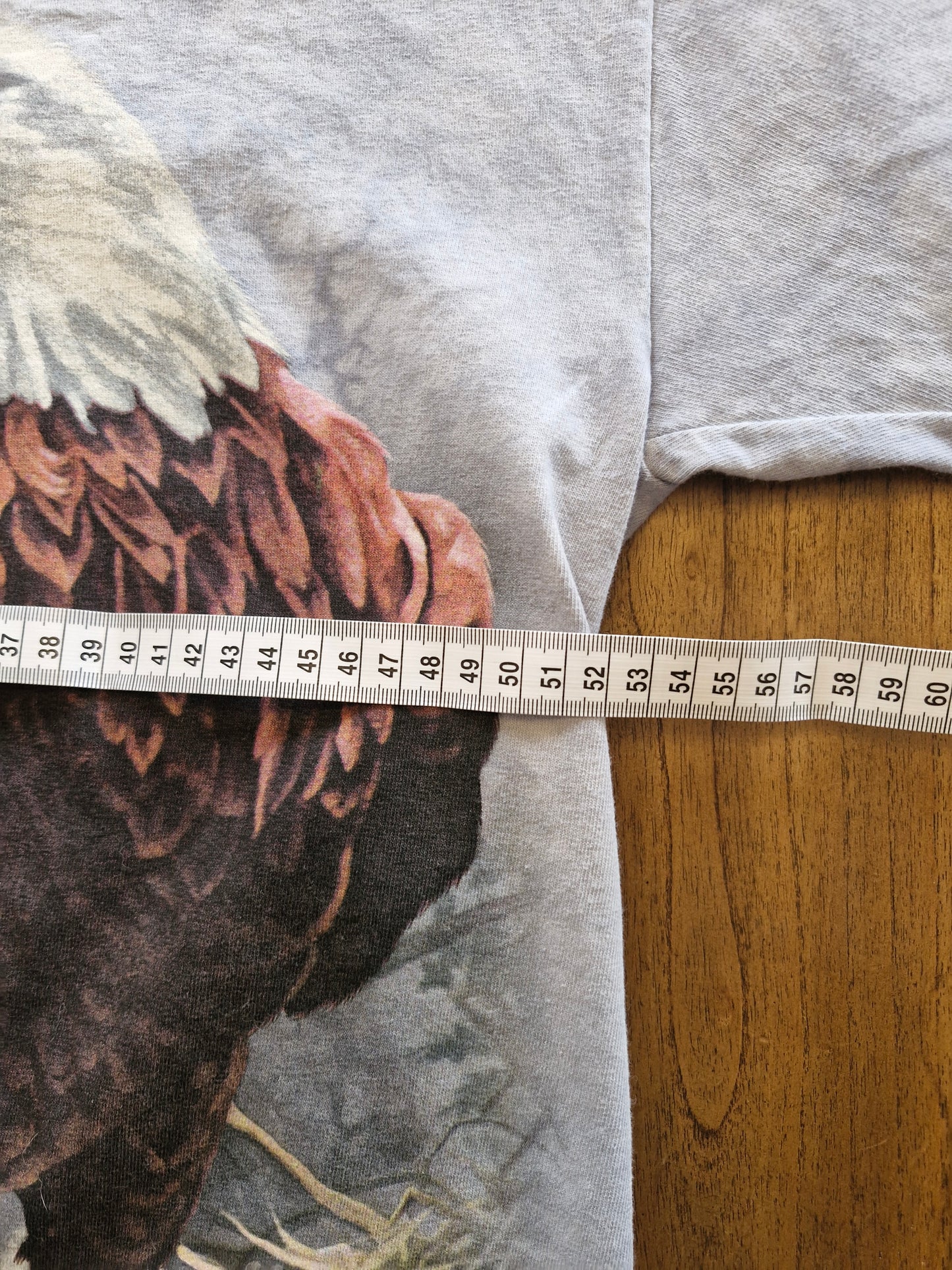 The Mountain Bald Eagle Graphic T-Shirt – Size L Grey