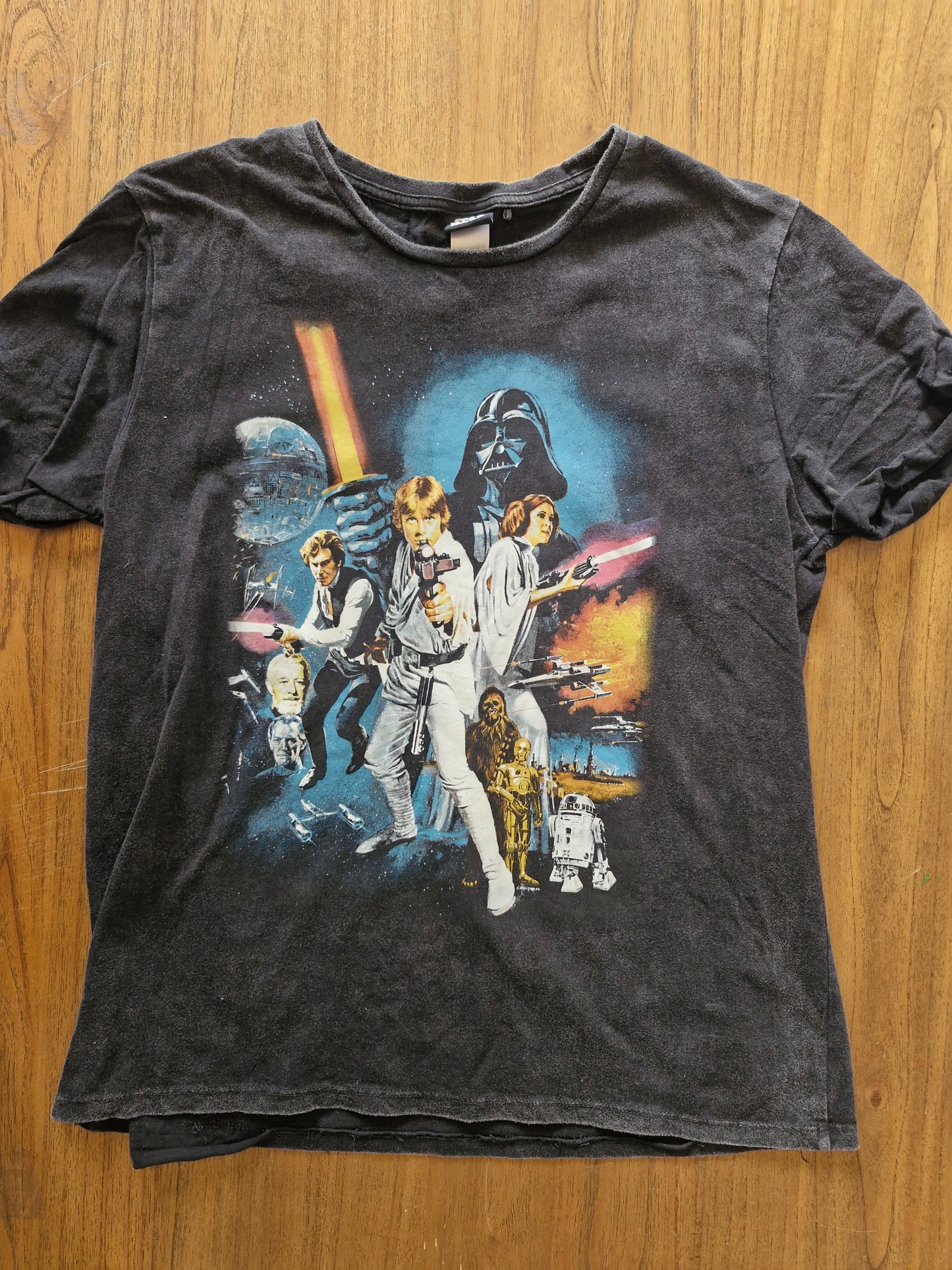 Star Wars A New Hope Poster T-Shirt – Size L Black