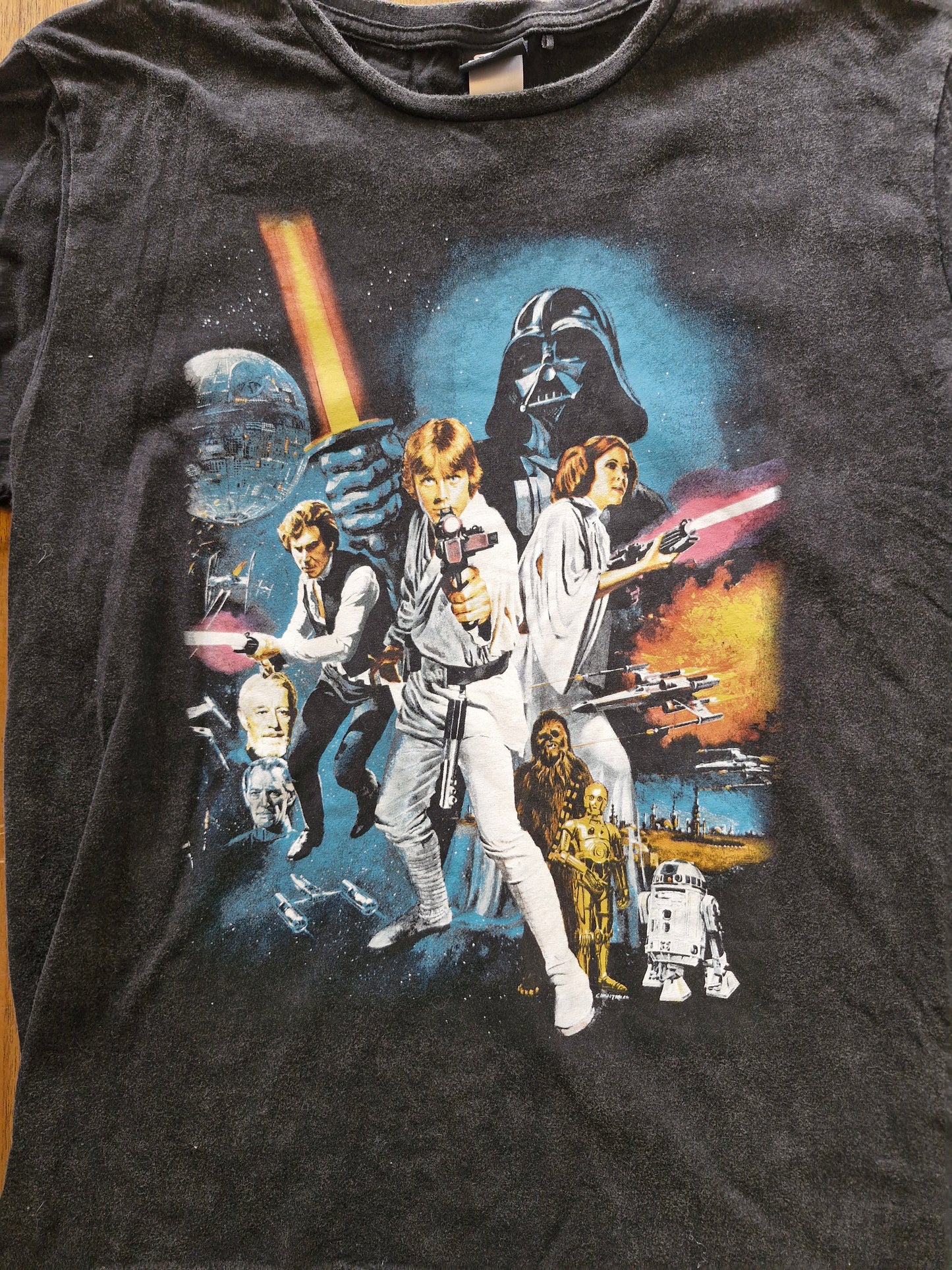 Star Wars A New Hope Poster T-Shirt – Size L Black