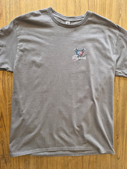 K-Pop Demon Hunters Graphic T-Shirt – XL Grey