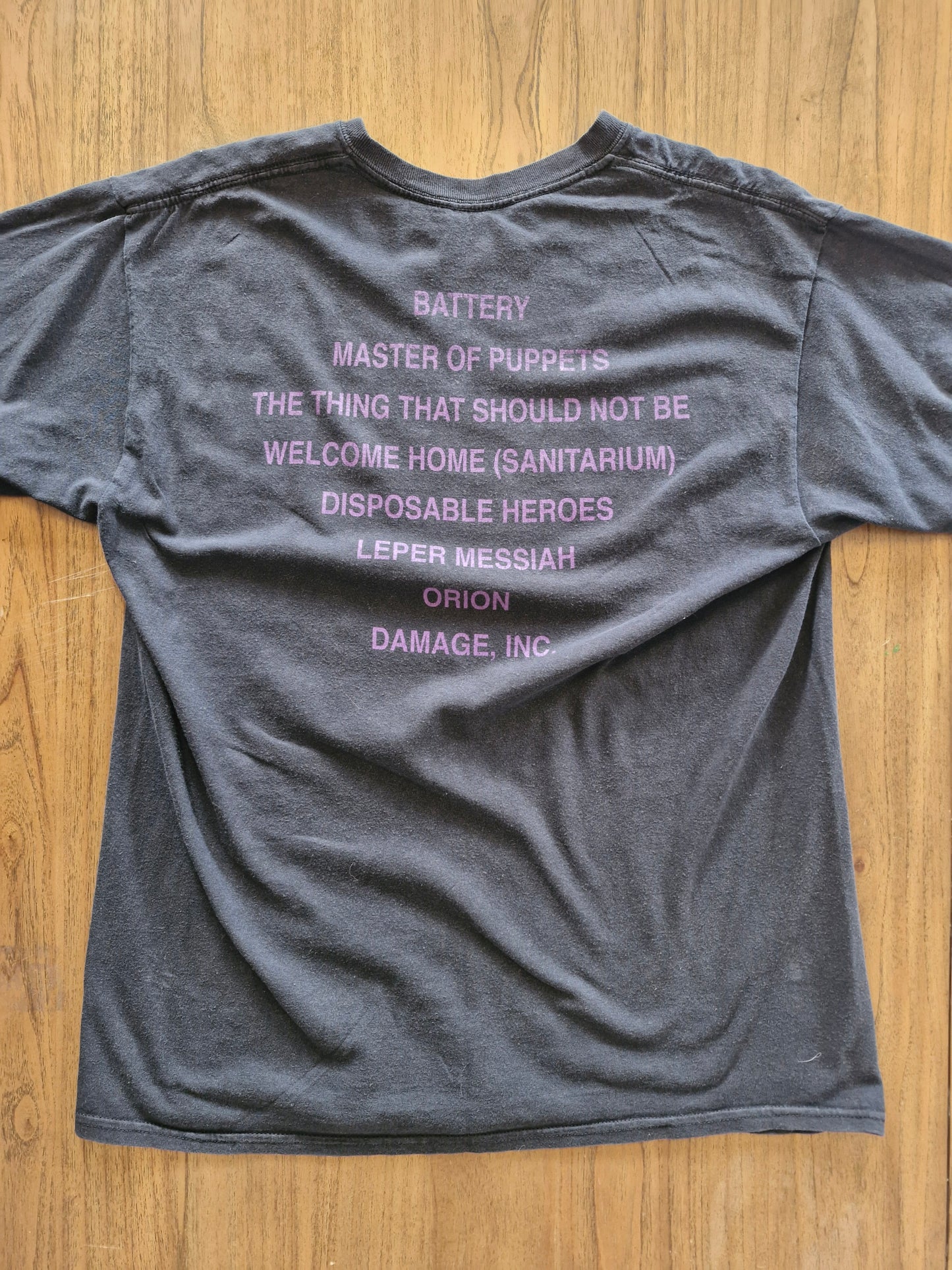 Metallica Master of Puppets T-Shirt – Large Black