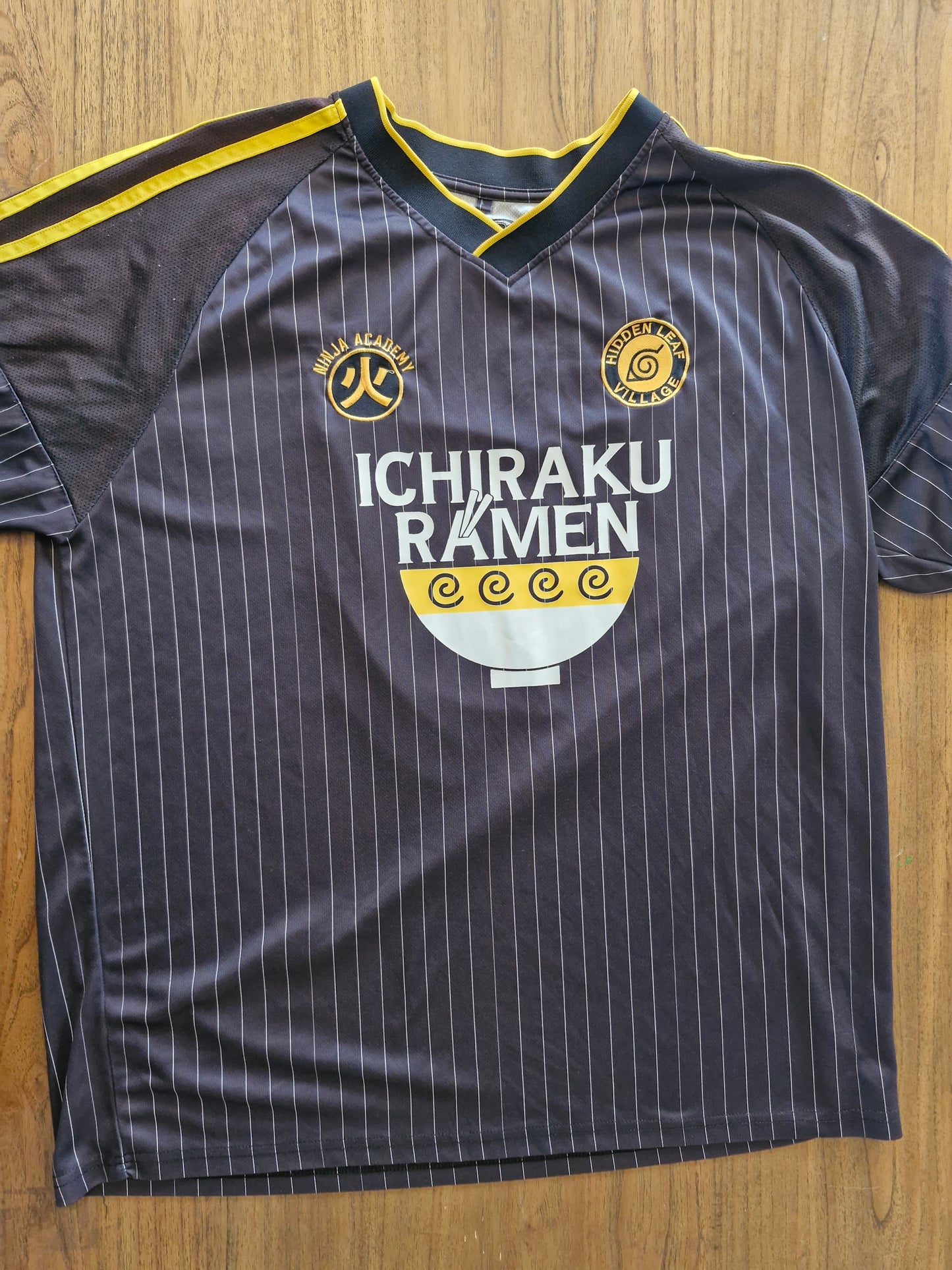 Naruto Shippuden Ichiraku Ramen Jersey – XXL Black/Yellow (2007 Licensed)