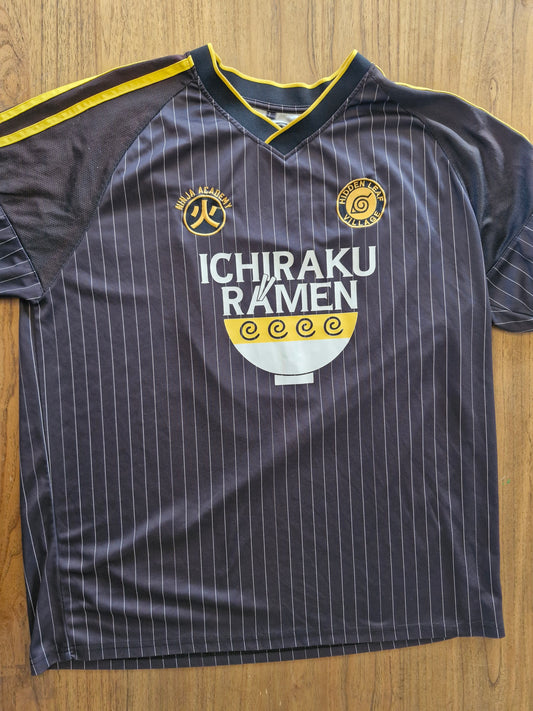 Naruto Shippuden Ichiraku Ramen Jersey – XXL Black/Yellow (2007 Licensed)