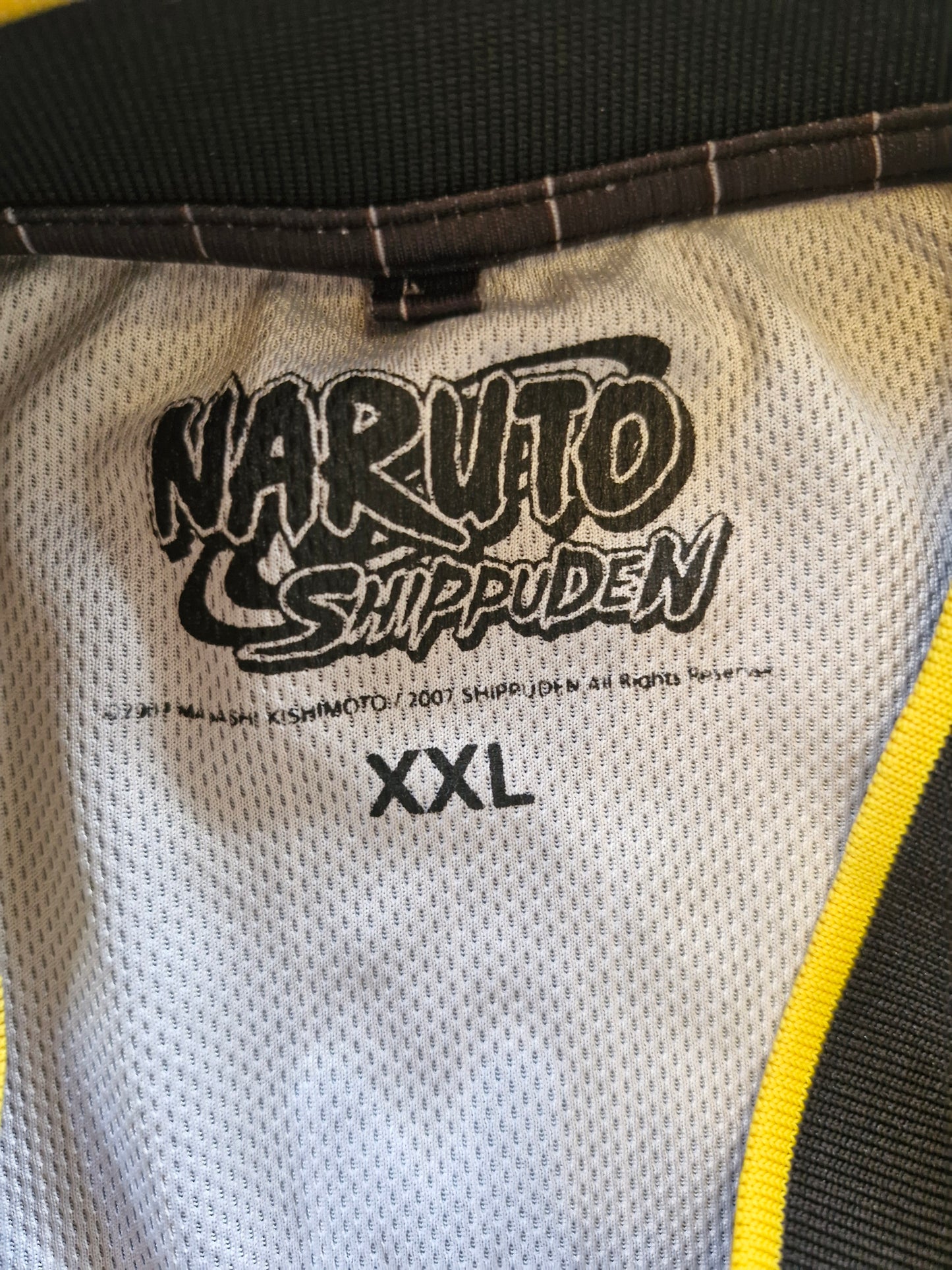 Naruto Shippuden Ichiraku Ramen Jersey – XXL Black/Yellow (2007 Licensed)