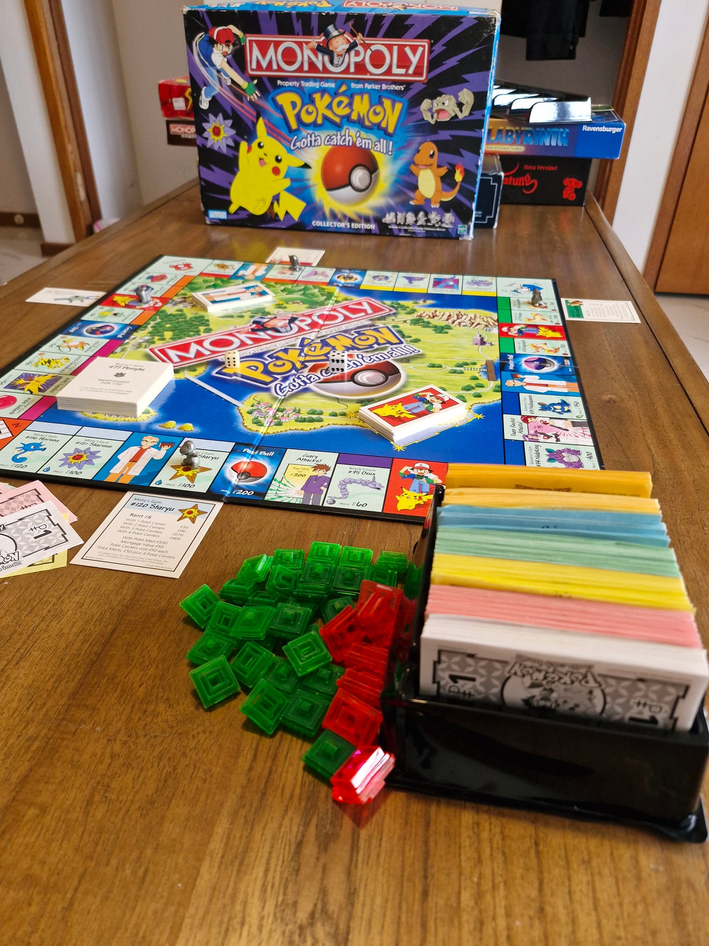 Pokémon Monopoly Collector’s Edition – 1999 Parker Brothers – Complete (Pre-owned, Good Condition)