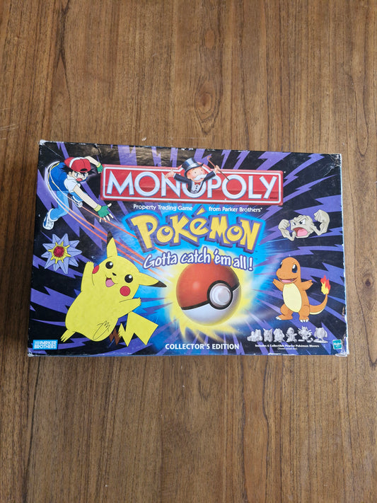 Pokémon Monopoly Collector’s Edition – 1999 Parker Brothers – Complete (Pre-owned, Good Condition)